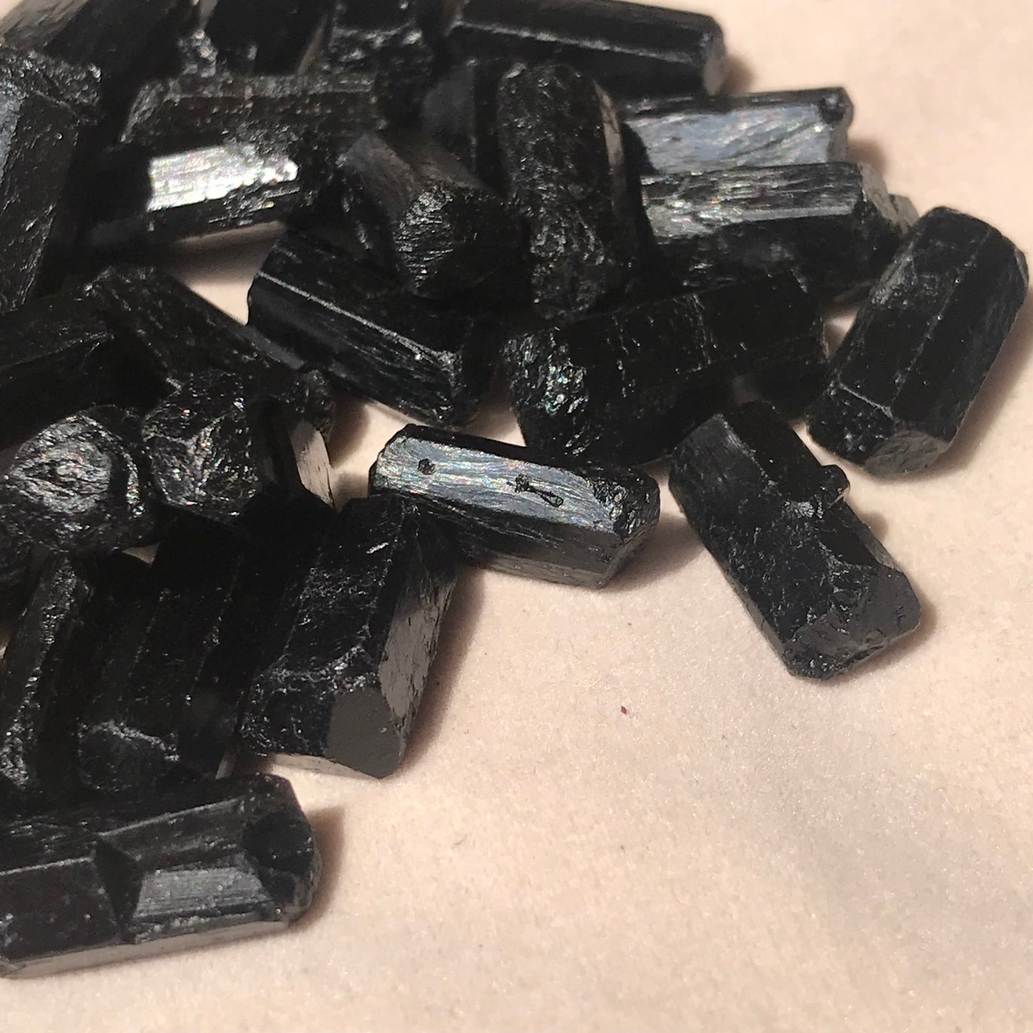 Set Of 5 Top Grade Black Tourmaline Pocket Raw Stone | Reiki Healing Protection Crystals | 1St Root Chakra Remove Negativity
