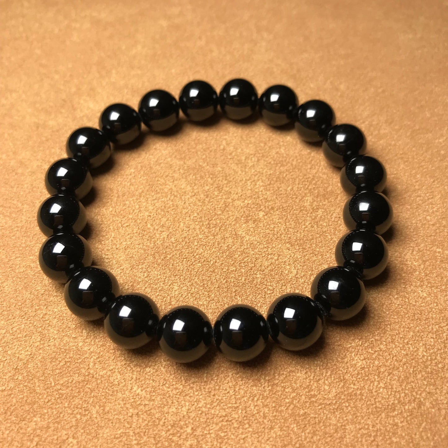Premium Black Tourmaline Bracelet | Handmade Reiki Healing 10Mm Beaded Crystal Jewelry | Root Chakra Negativity Protection