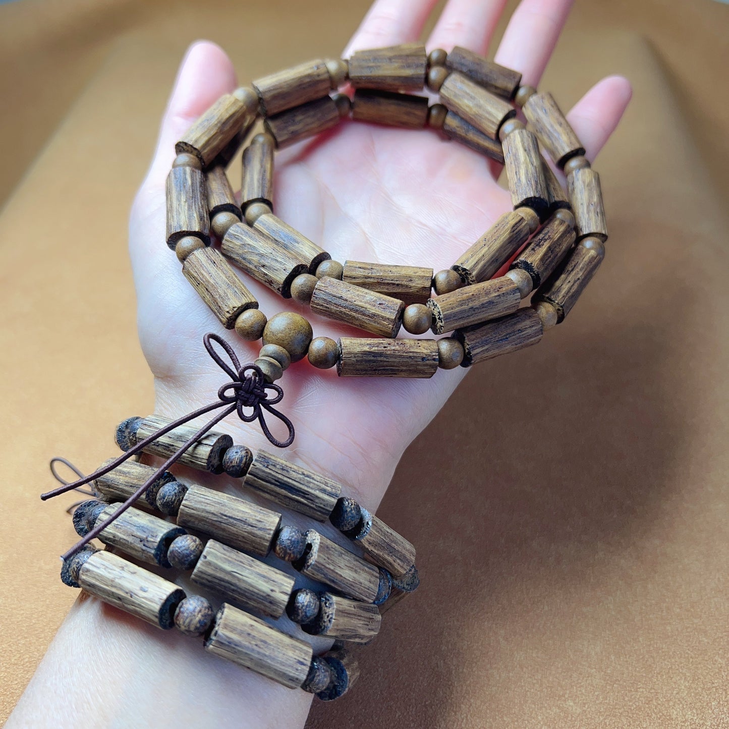 Handmade Kalimantan Vietnam Agarwood Prayer Mala Beads | Authentic Meditation And Buddhism Zen Jewelry