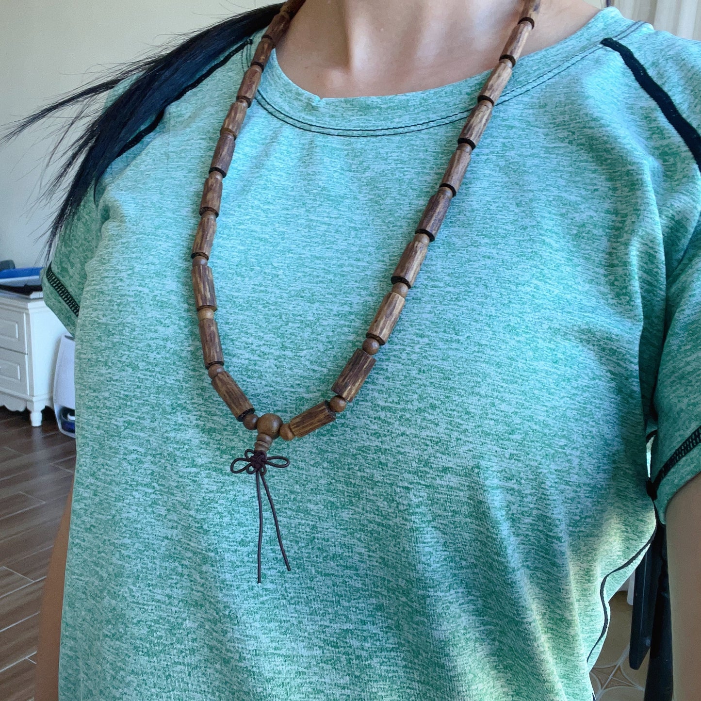 Handmade Kalimantan Vietnam Agarwood Prayer Mala Beads | Authentic Meditation And Buddhism Zen Jewelry