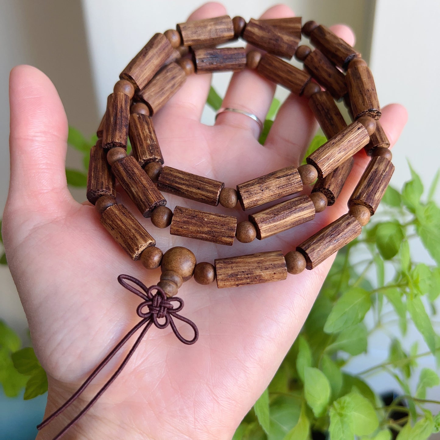 Handmade Kalimantan Vietnam Agarwood Prayer Mala Beads | Authentic Meditation And Buddhism Zen Jewelry