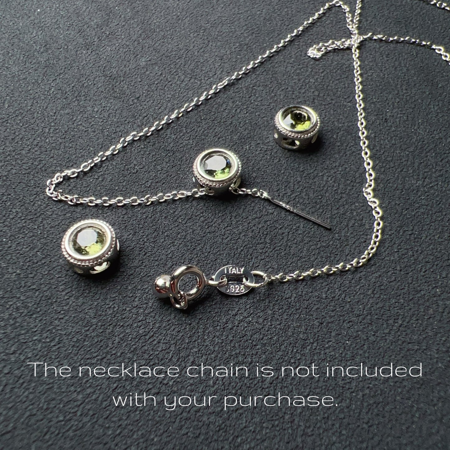 Handmade Faceted Round Moldavite Pandora’S Box Charm Pendant With 925 Sterling Silver