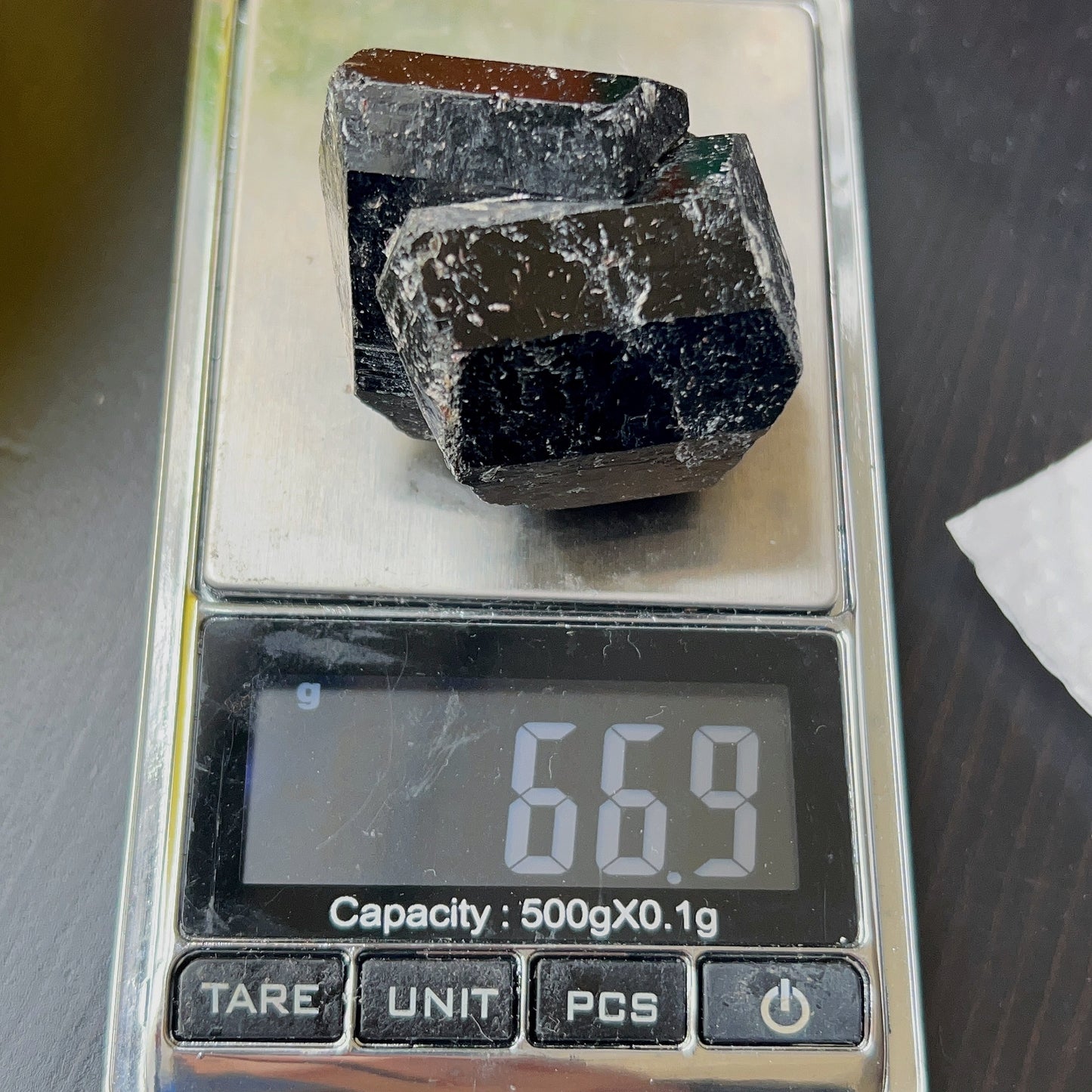 Top Grade Black Tourmaline Twins Raw Stone Perfect Formation 66.9G | Reiki Healing Protection Crystals