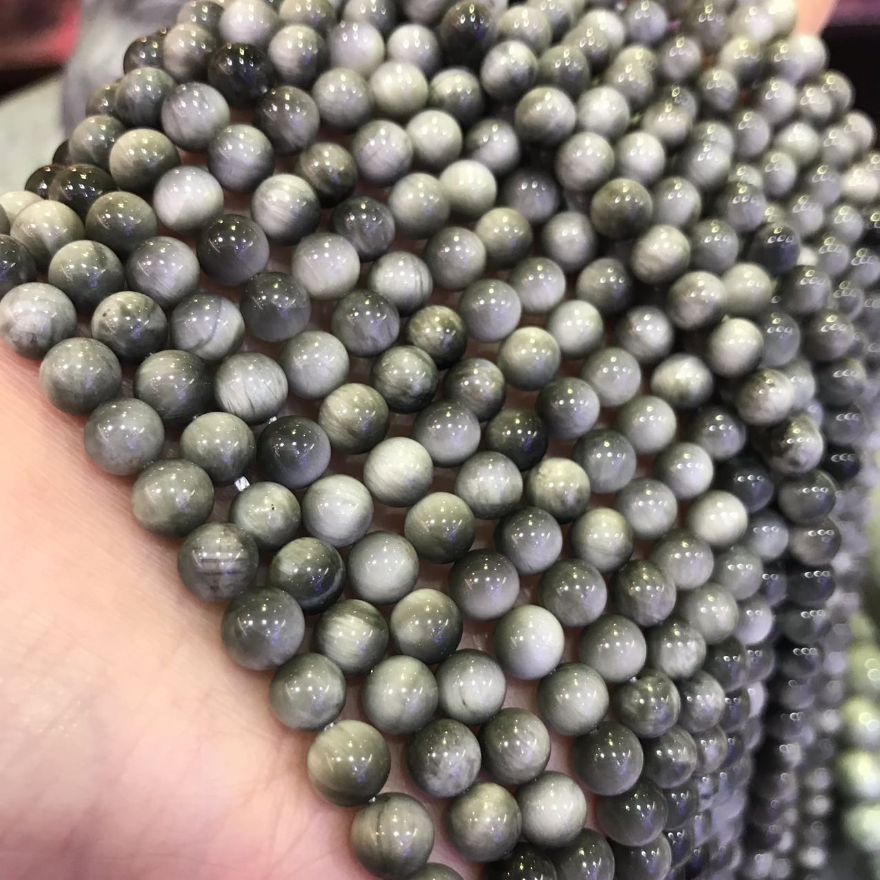 6Mm Natural Hawk’S Eye Eagle Eye Round Bead Strands For Diy Jewelry Projects