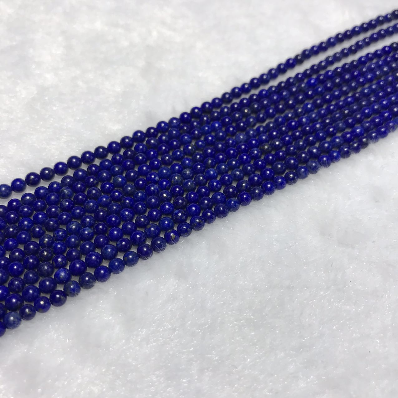 3.2Mm Small Beads Natural Lapis Lazuli Round Bead Strands Diy Jewelry Findings