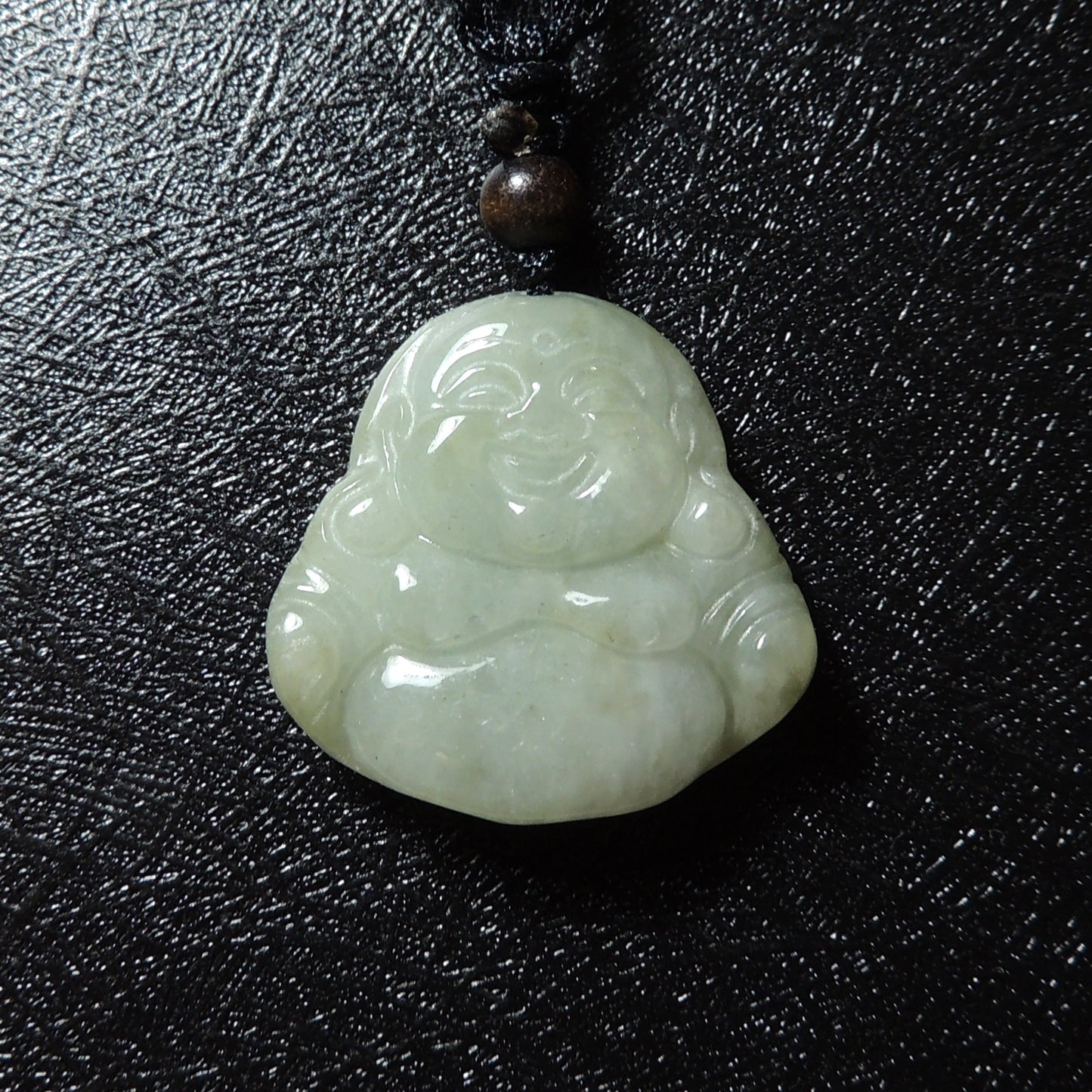Genuine Jade Pendant Maitreya Happy Buddha Braided Necklace Best Blessing Gift Item For Protection Love