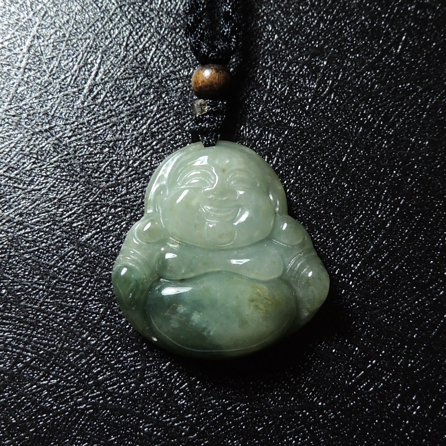 Genuine Jade Pendant Maitreya Happy Buddha Braided Necklace Best Blessing Gift Item For Protection Love