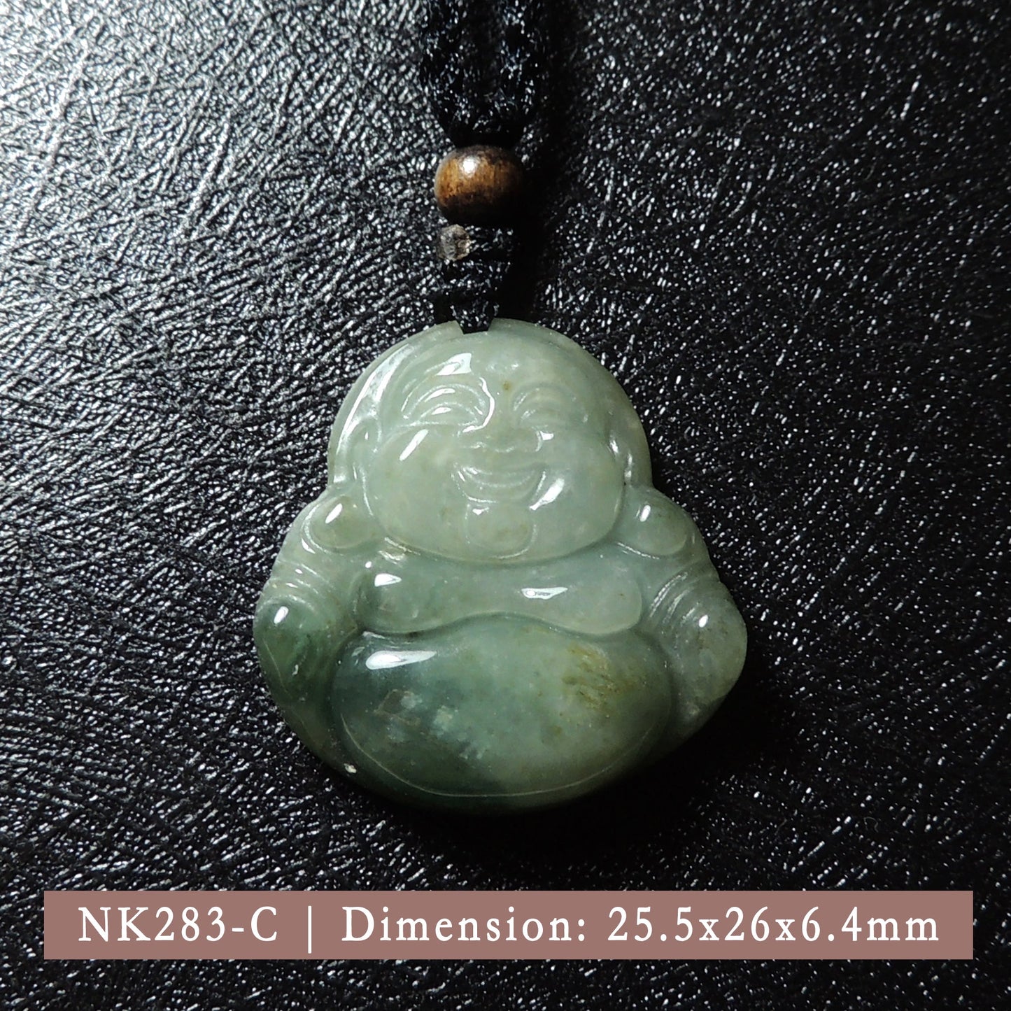 Genuine Jade Pendant Maitreya Happy Buddha Braided Necklace Best Blessing Gift Item For Protection Love