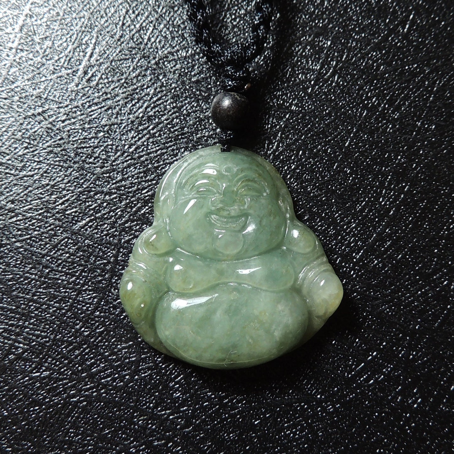 Genuine Jade Pendant Maitreya Happy Buddha Braided Necklace Best Blessing Gift Item For Protection Love