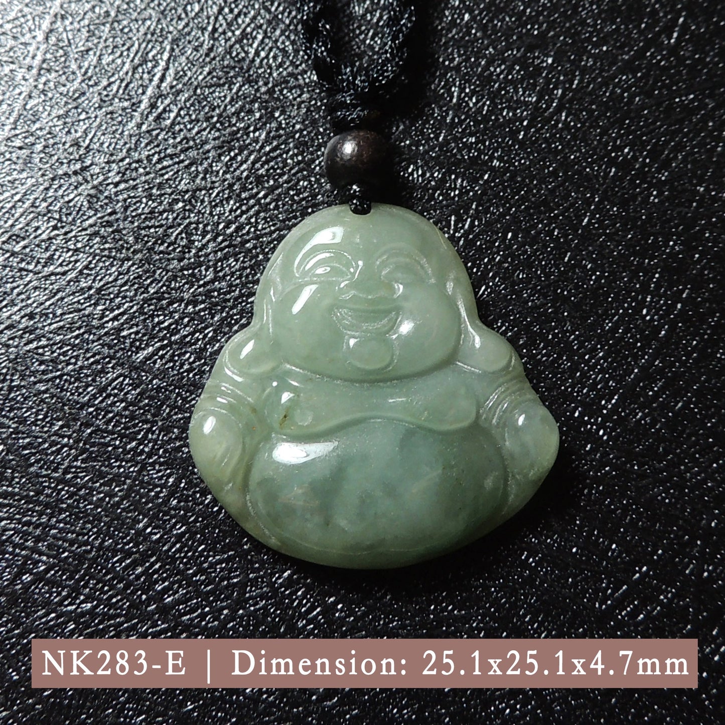 Genuine Jade Pendant Maitreya Happy Buddha Braided Necklace Best Blessing Gift Item For Protection Love