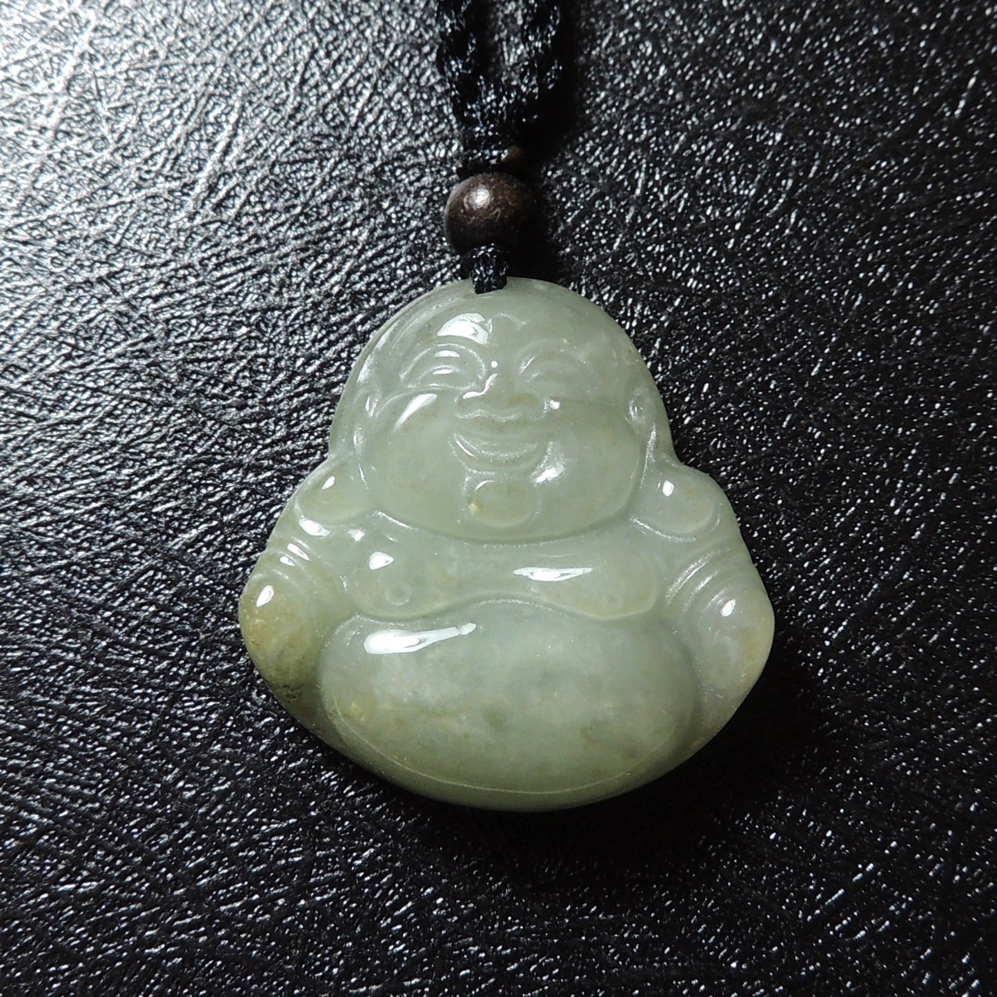 Genuine Jade Pendant Maitreya Happy Buddha Braided Necklace Best Blessing Gift Item For Protection Love
