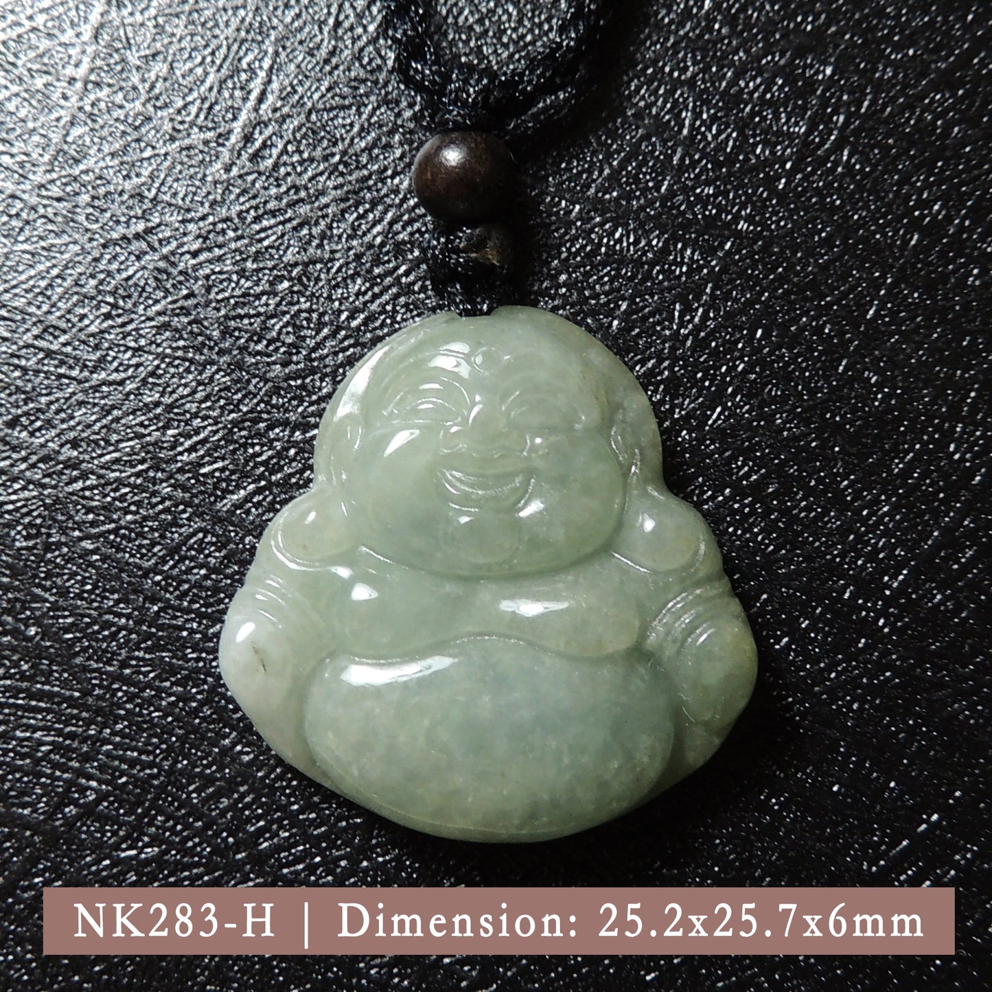 Genuine Jade Pendant Maitreya Happy Buddha Braided Necklace Best Blessing Gift Item For Protection Love