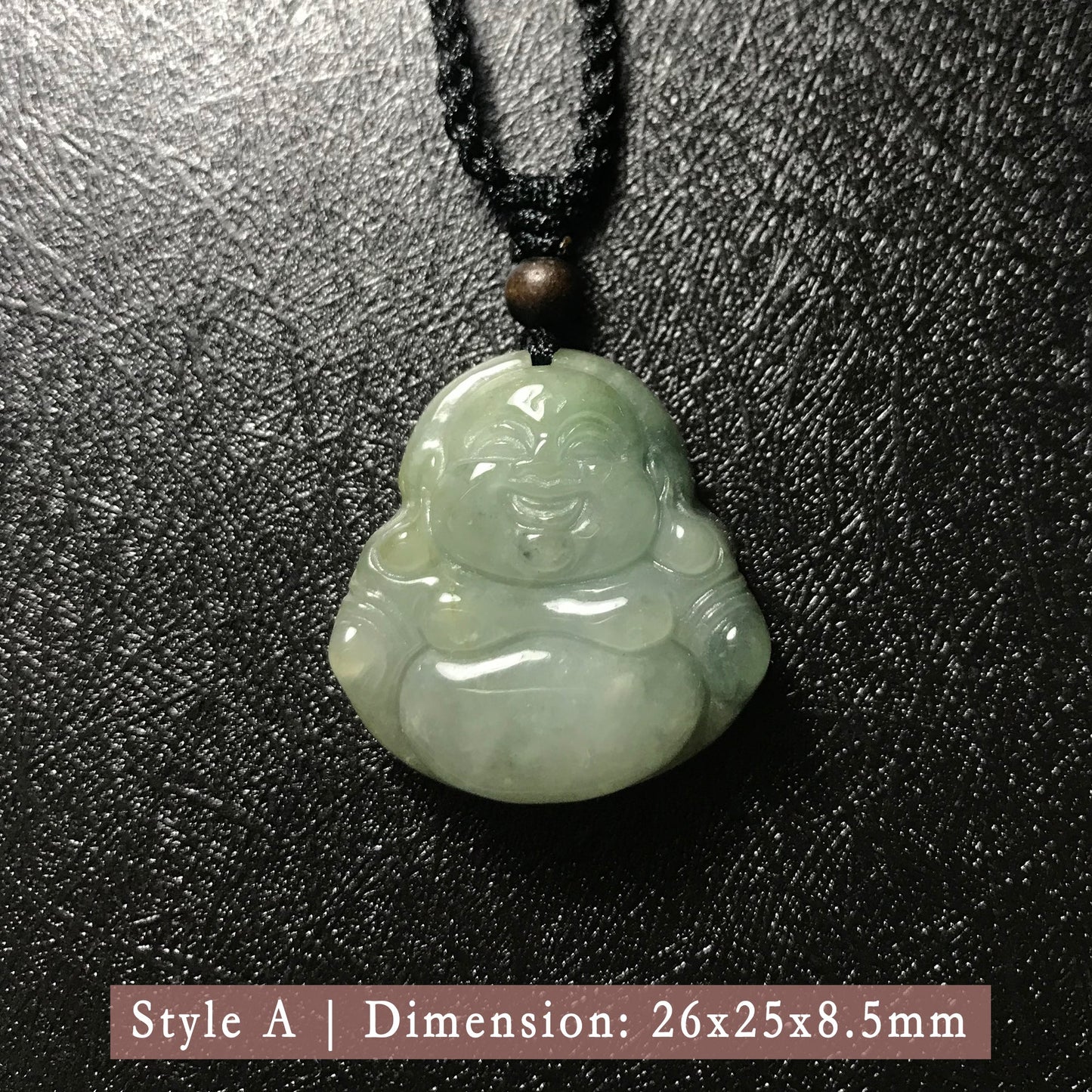 Genuine Jade Pendant Maitreya Happy Buddha Braided Necklace Best Blessing Gift Item For Protection Love