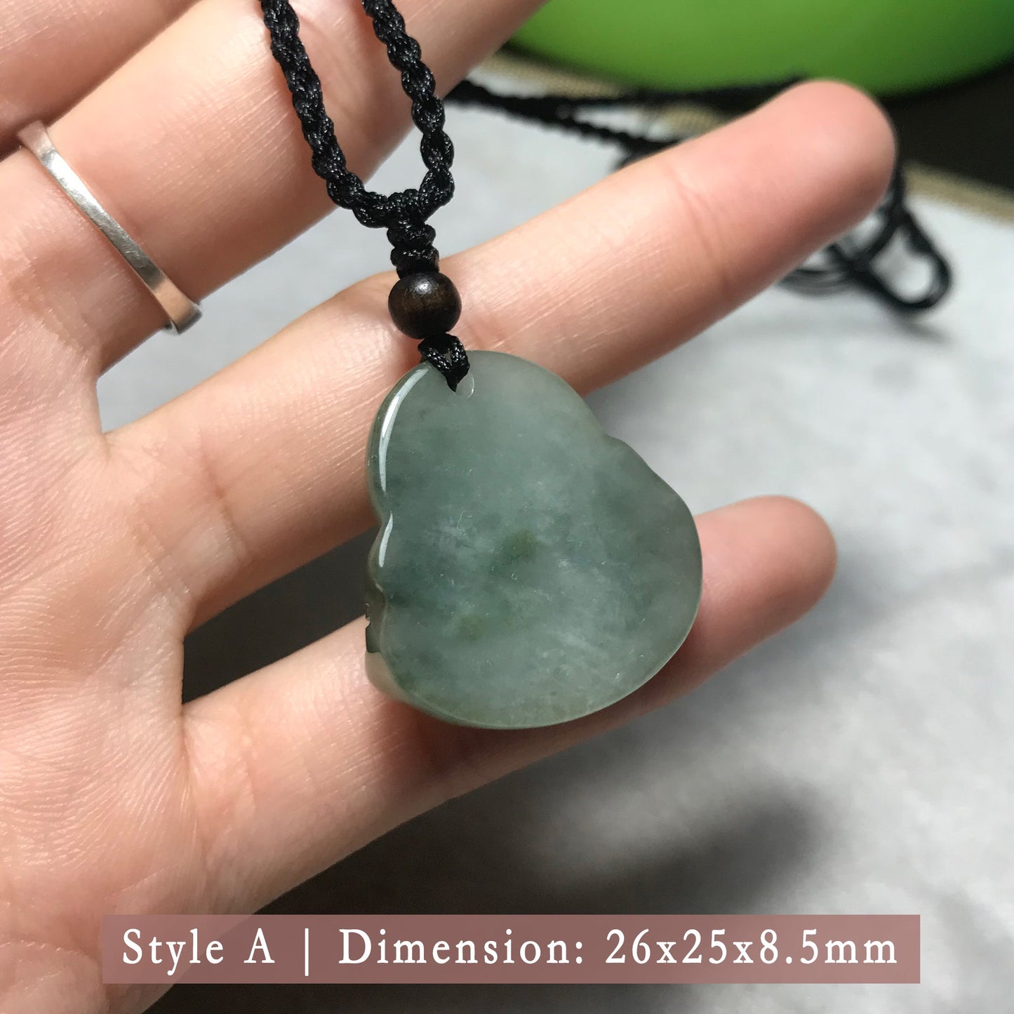 Genuine Jade Pendant Maitreya Happy Buddha Braided Necklace Best Blessing Gift Item For Protection Love