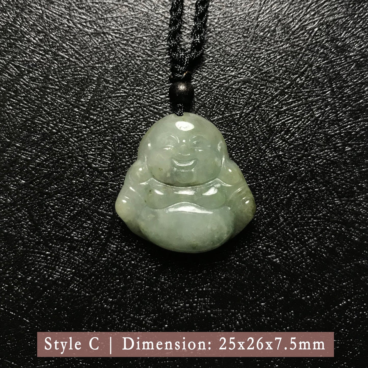 Genuine Jade Pendant Maitreya Happy Buddha Braided Necklace Best Blessing Gift Item For Protection Love