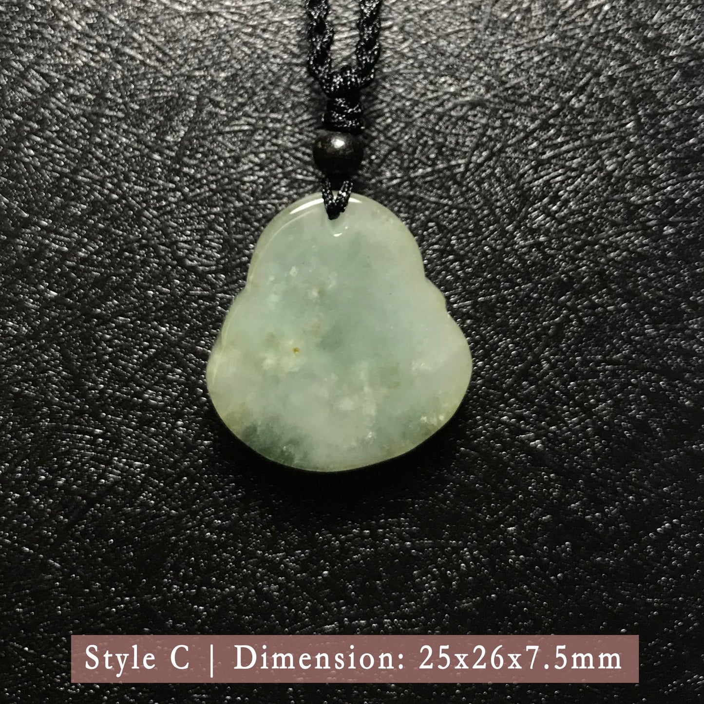 Genuine Jade Pendant Maitreya Happy Buddha Braided Necklace Best Blessing Gift Item For Protection Love