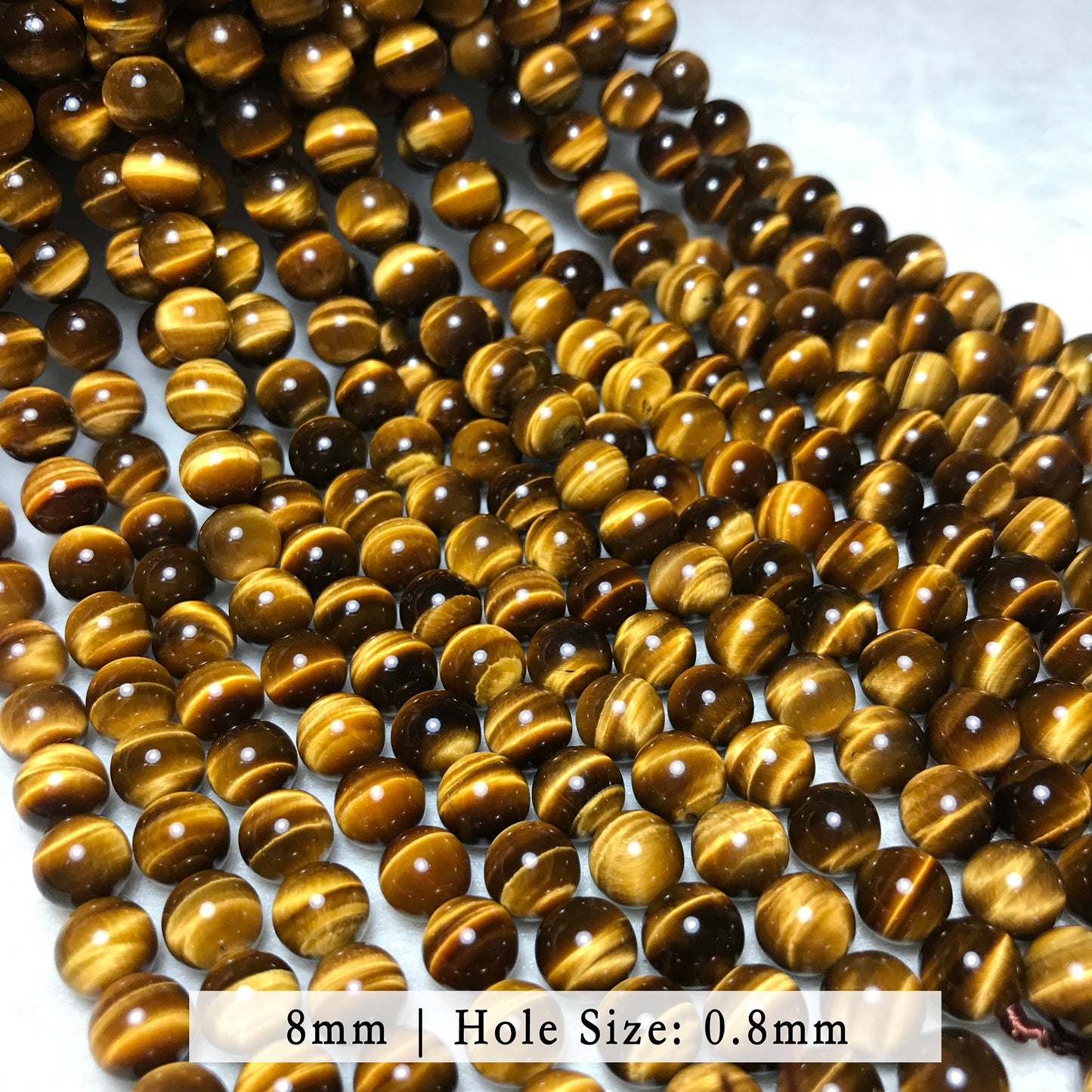 Top Grade Brown Tiger Eye Bead Strands (6-14Mm) – Premium Round Beads For Diy Jewelry Making