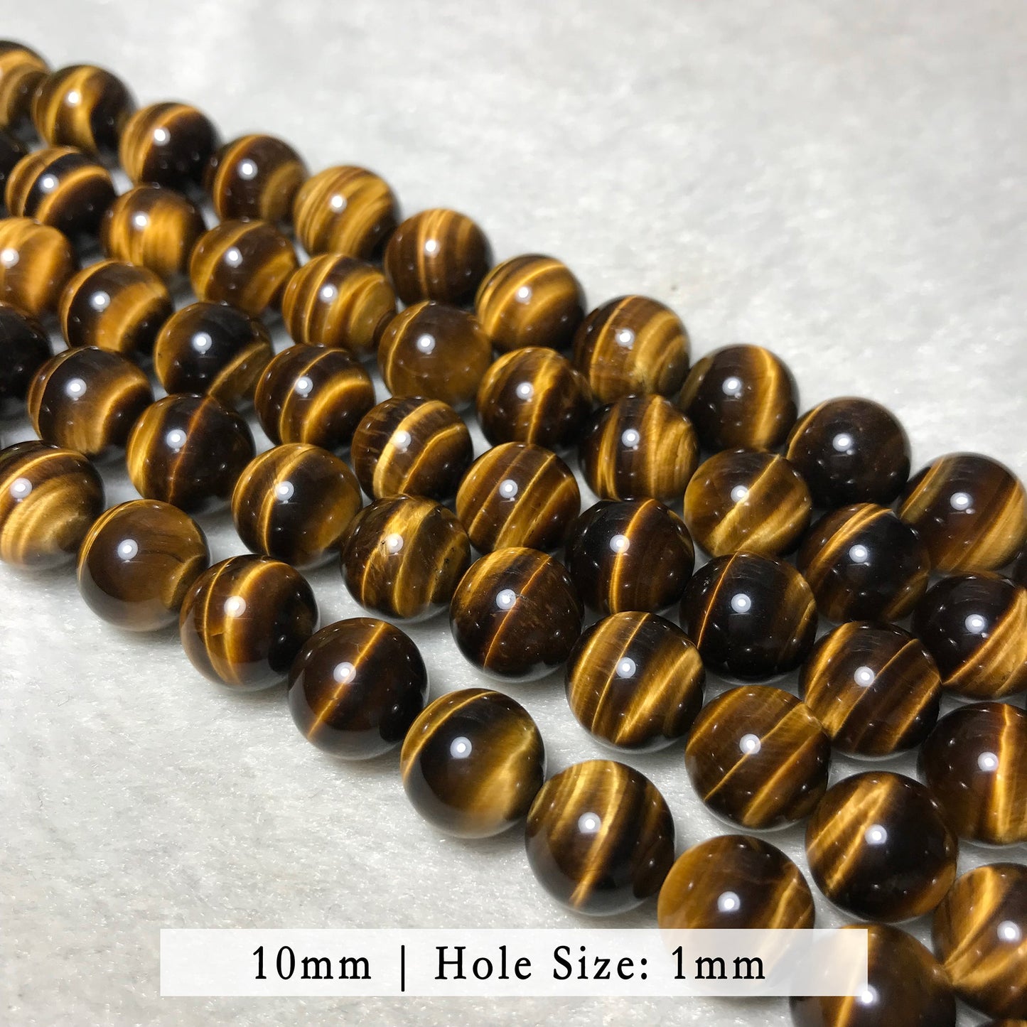 Top Grade Brown Tiger Eye Bead Strands (6-14Mm) – Premium Round Beads For Diy Jewelry Making