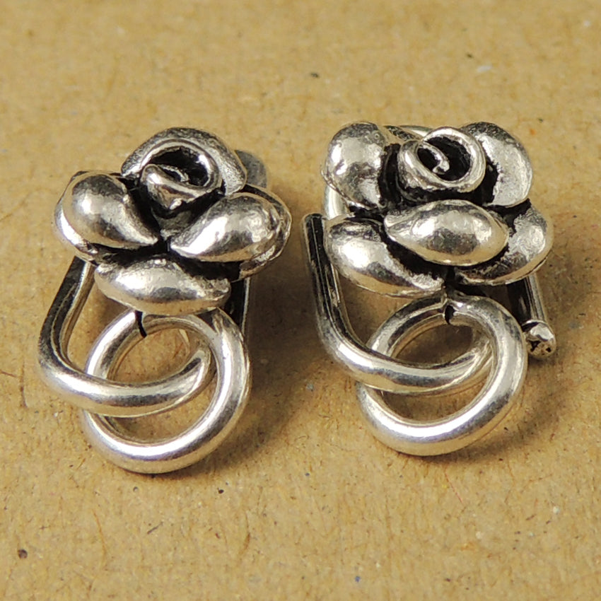 925 Sterling Silver Vintage Rose S-Clasp – Ideal For Handmade Diy Jewelry Projects