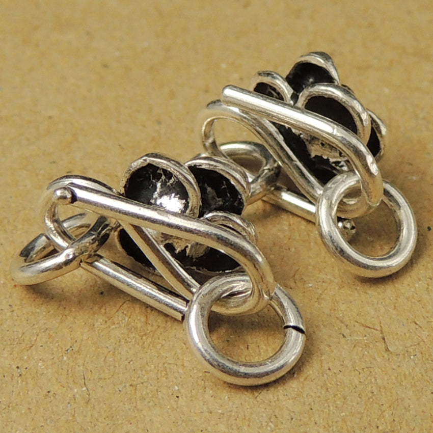925 Sterling Silver Vintage Rose S-Clasp – Ideal For Handmade Diy Jewelry Projects