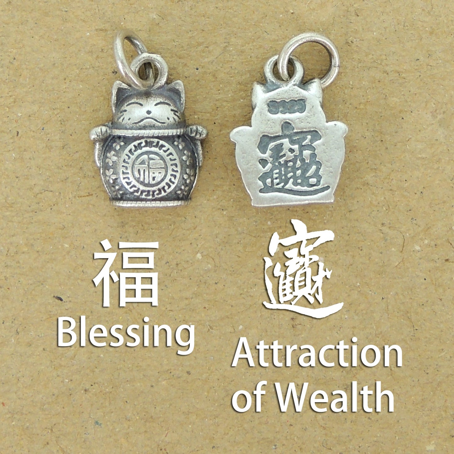 Handmade 10Mm Rose Quartz Braided Bracelet With 925 Sterling Silver Maneki Neko Pendant | 福 招财进宝 | Wealth Attraction & Blessing Jewelry