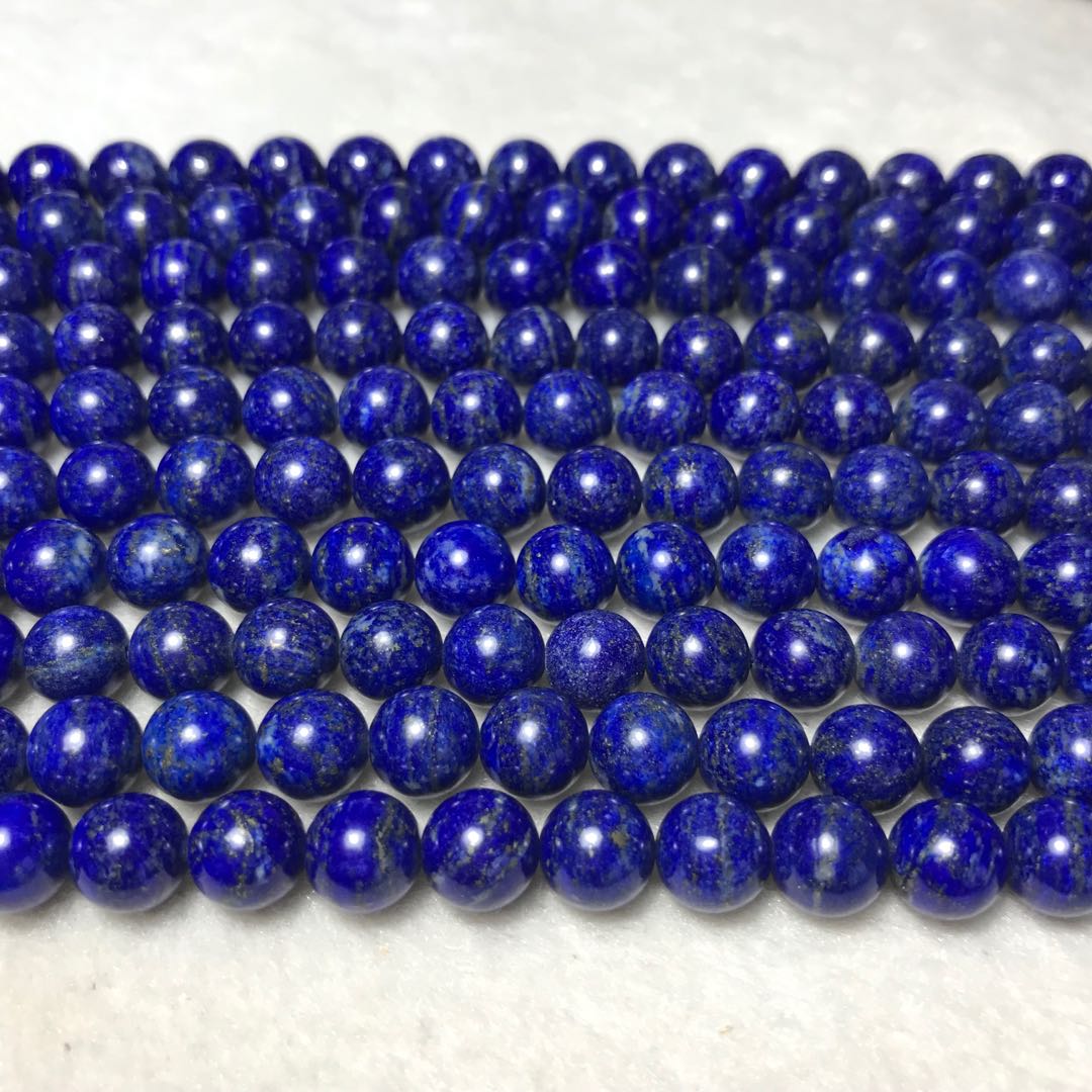 8Mm Natural Lapis Lazuli Round Bead Strands Jewelry Findings For Diy Projects