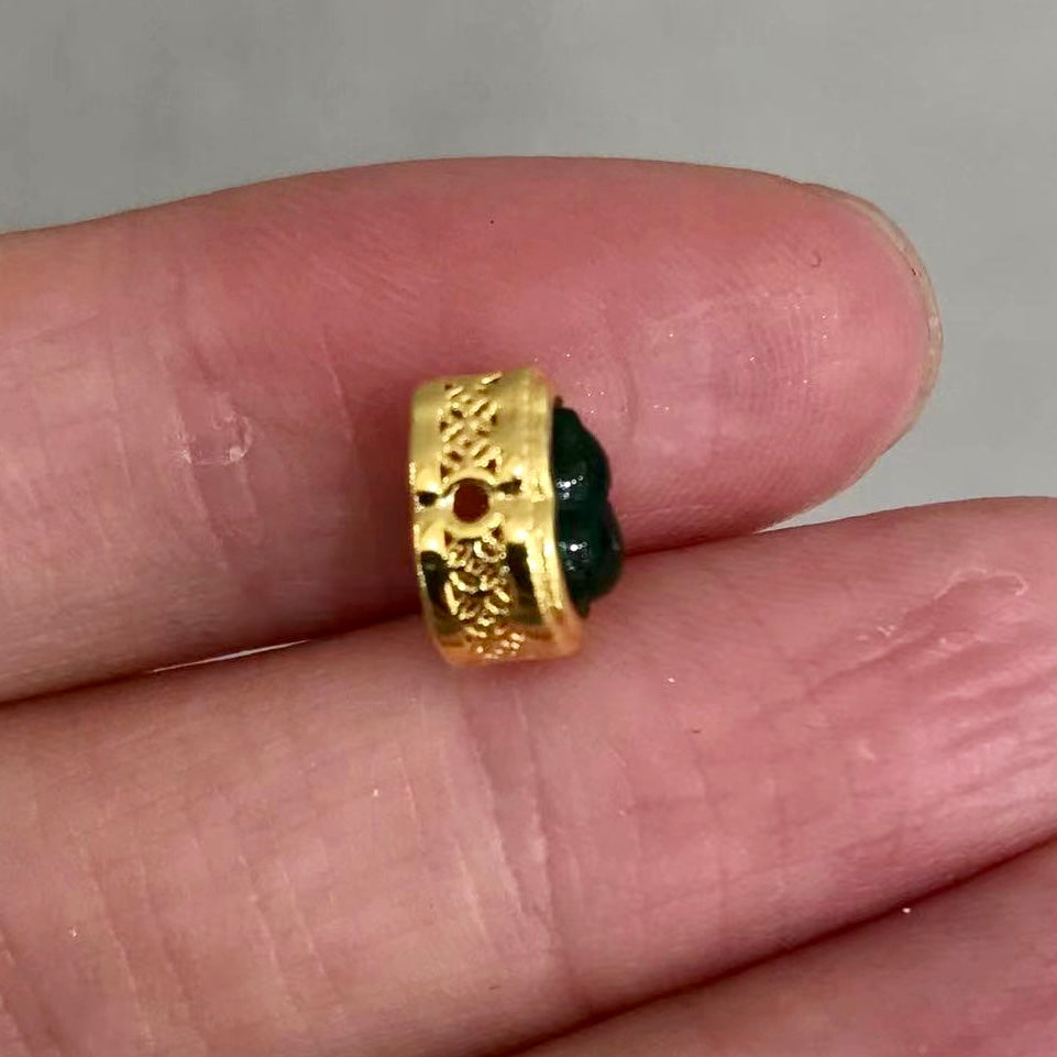 18K Gold Charm With Premium Jadeite Gourd | Pandora Box Diy Jewelry Project