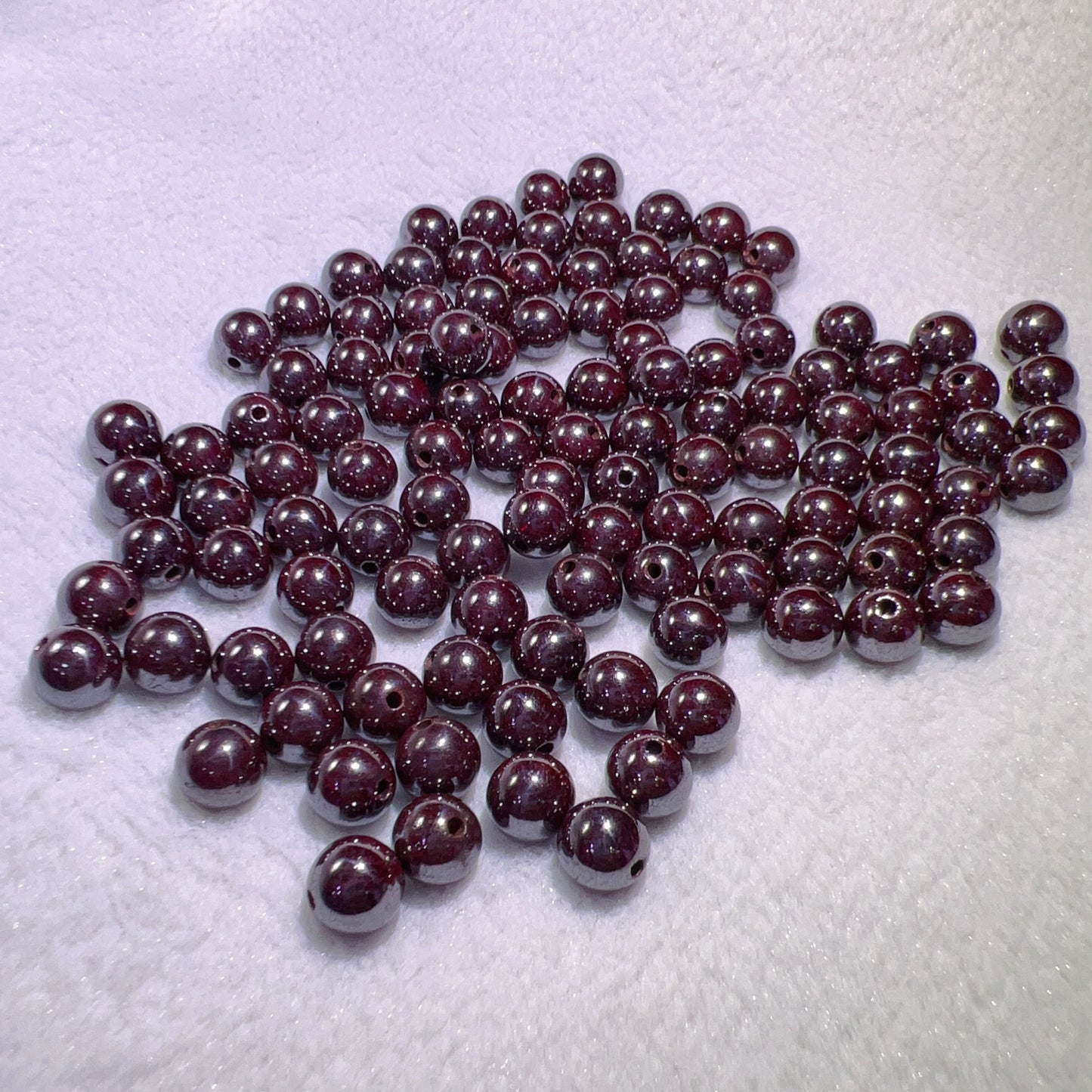 8Mm Genuine Cinnabar Round Beads For Diy Jewelry Making Projects
