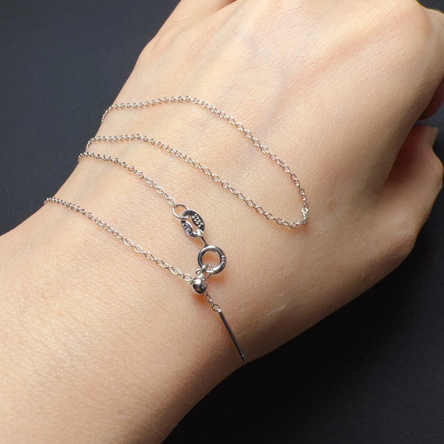 925 Sterling Silver Cross Chain With 18K White Gold Plated Handmade Diy Jewelry Making Supply