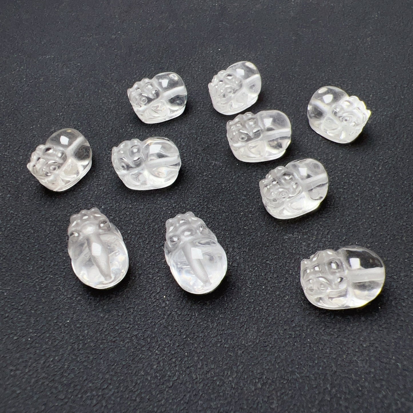 Cute Jewelry Accessory – Natural Clear Quartz Pixiu Bead Charms For Diy Jewelry Project