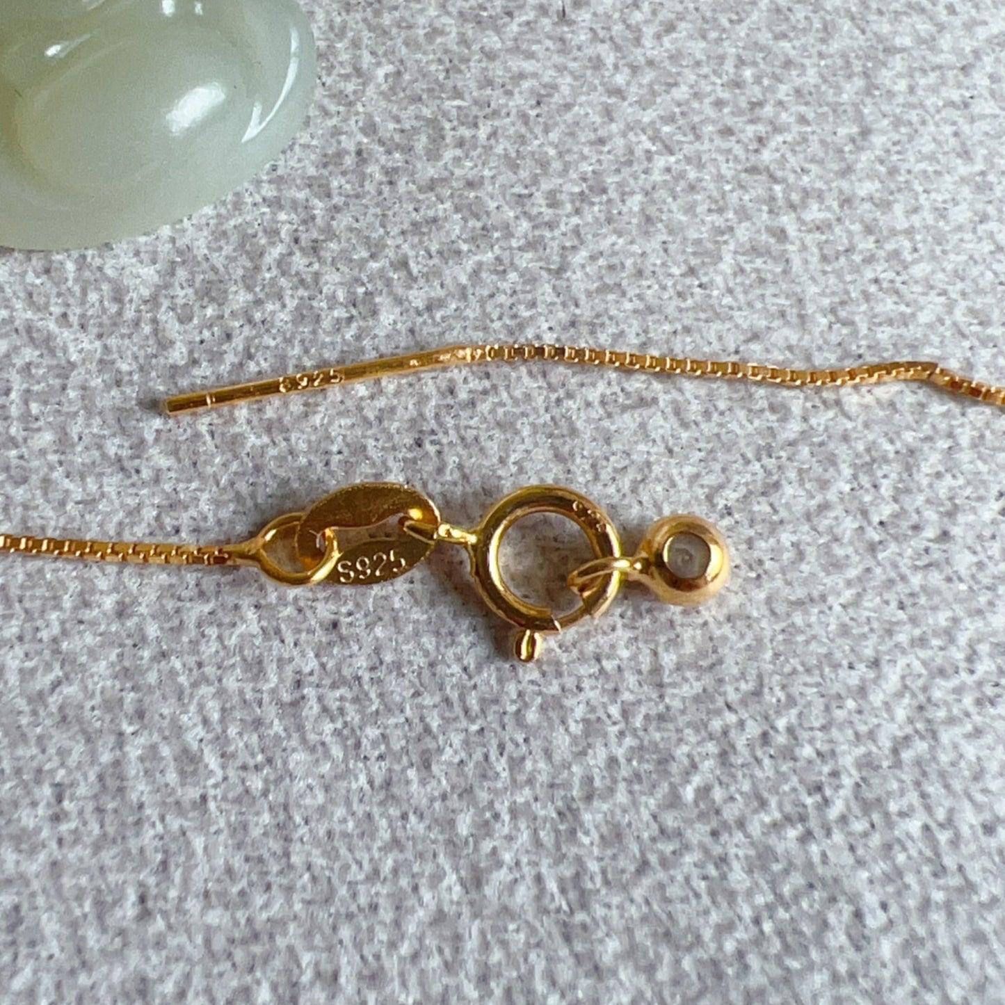High-Quality Green Nephrite Jade Happy Buddha Pendant With 18K Yellow Gold Buckle | 925 Sterling Silver Necklace | Heart Chakra Healing Gemstone