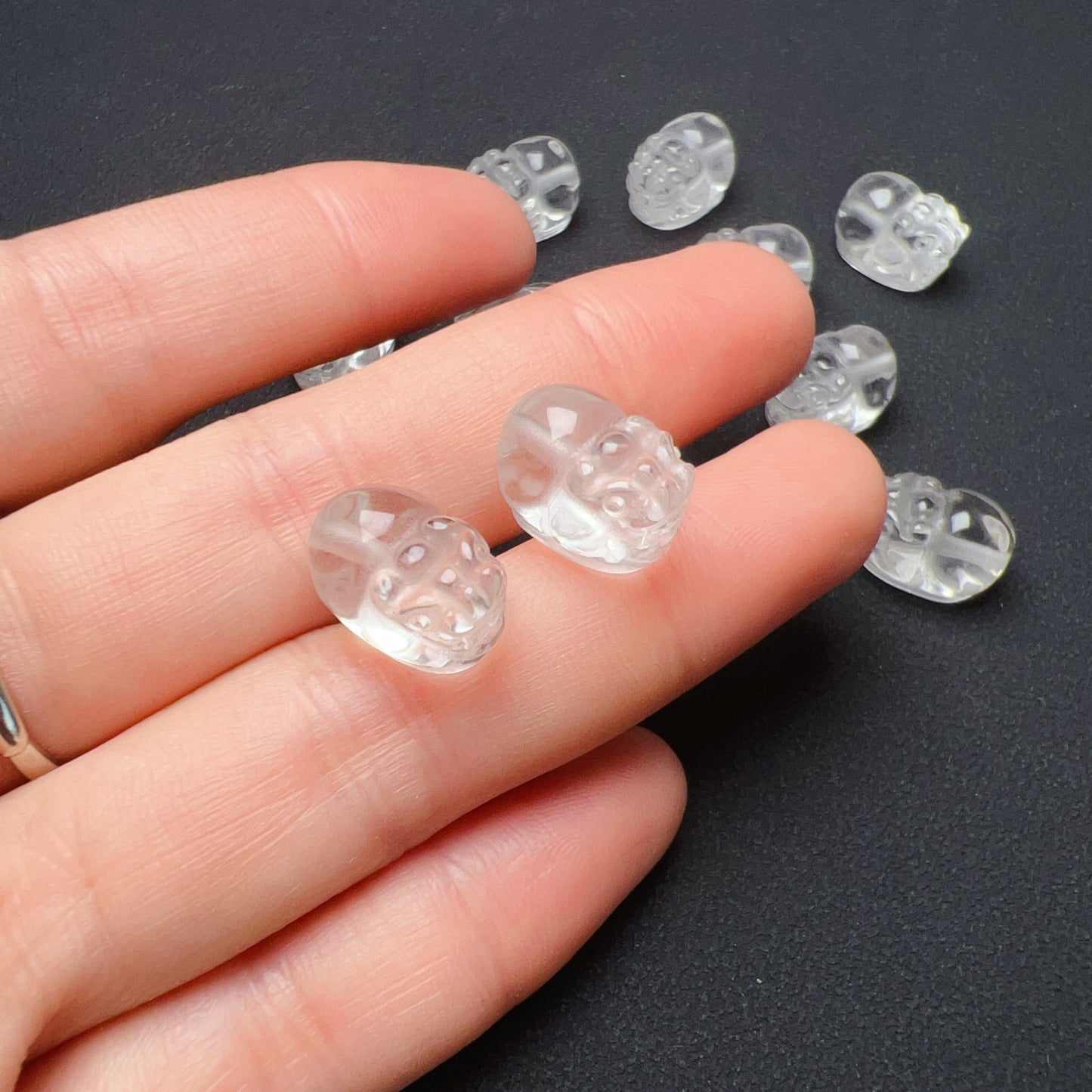 Cute Jewelry Accessory – Natural Clear Quartz Pixiu Bead Charms For Diy Jewelry Project