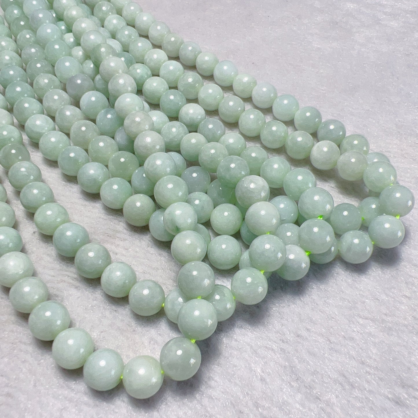 Genuine Jade 8Mm Jadeite Round Bead Strands For Diy Jewelry Project