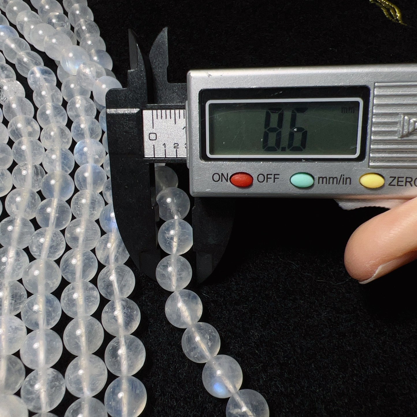 8Mm Natural Blue Moonstone Round Bead Strands For Diy Jewelry Project