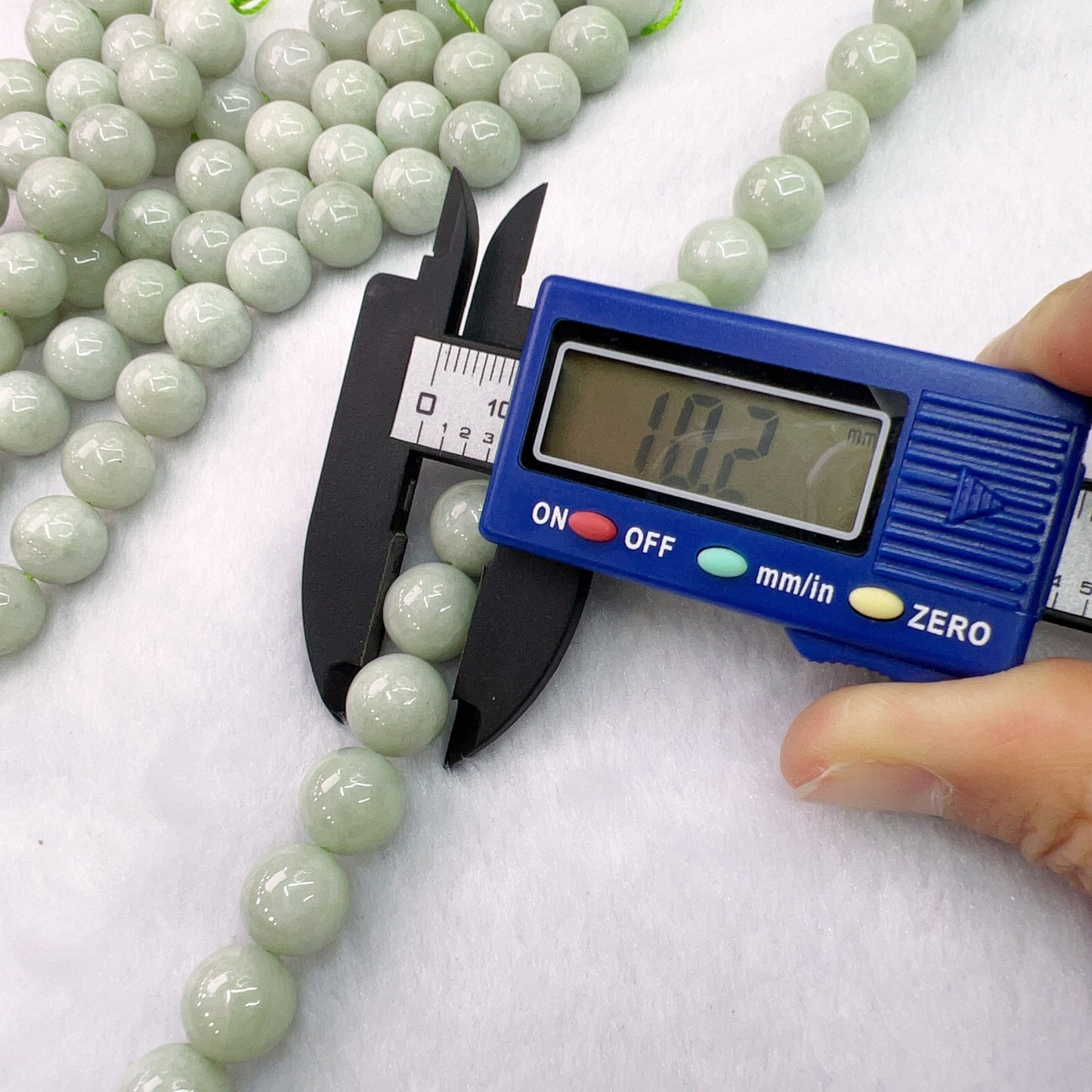 Light Green – Genuine Jade 10Mm Jadeite Round Bead Strands For Diy Jewelry Project