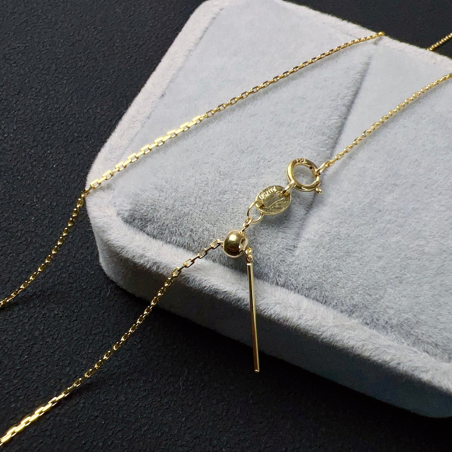 Make Your Own Creation – 18K Yellow Gold Necklace With Healing Stone Charms