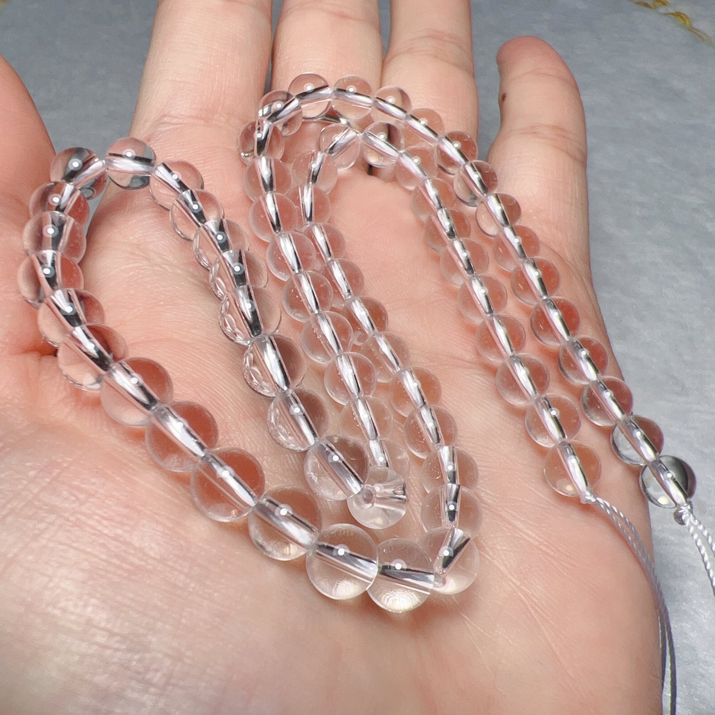 6Mm Natural Clear Quartz Round Bead Strands – Premium Quality For Diy Jewelry Projects