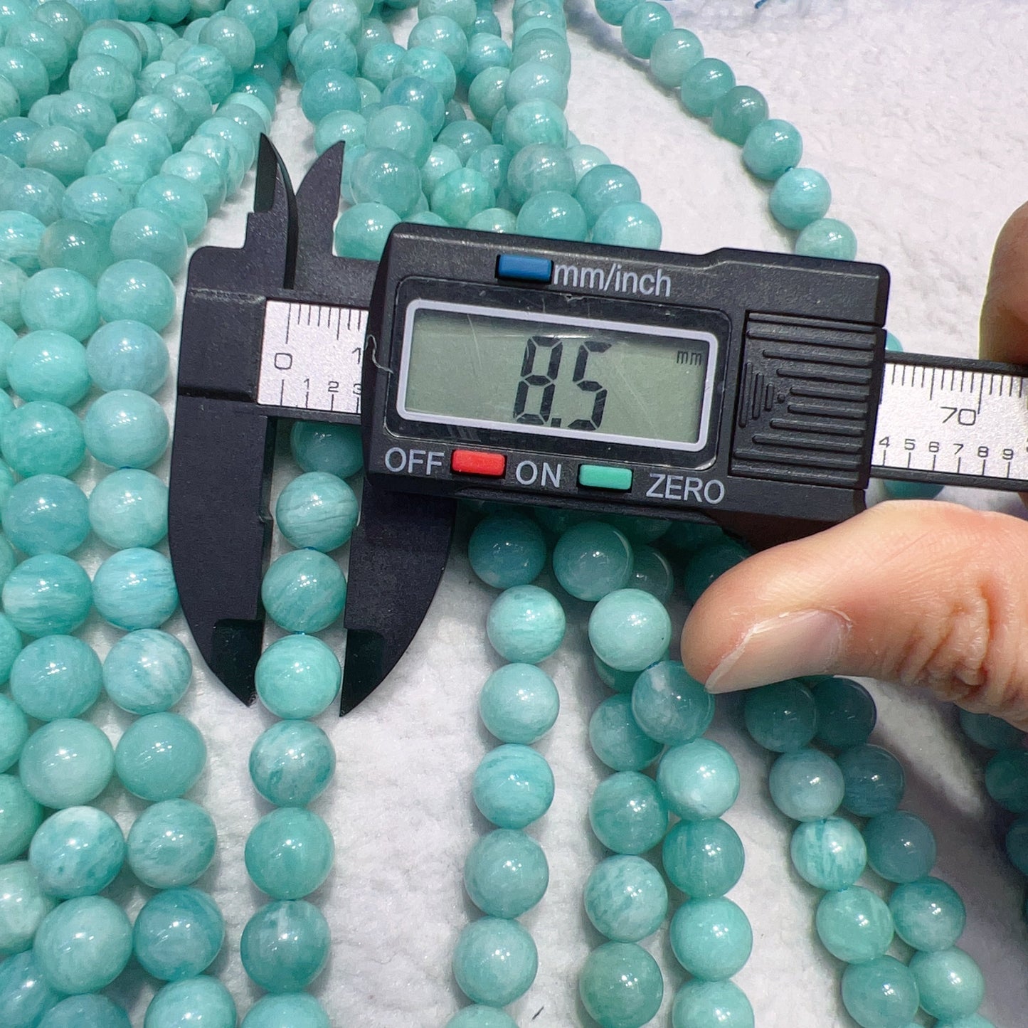 8Mm Natural Old Mine Amazonite Round Bead Strands For Diy Jewelry Project Ds