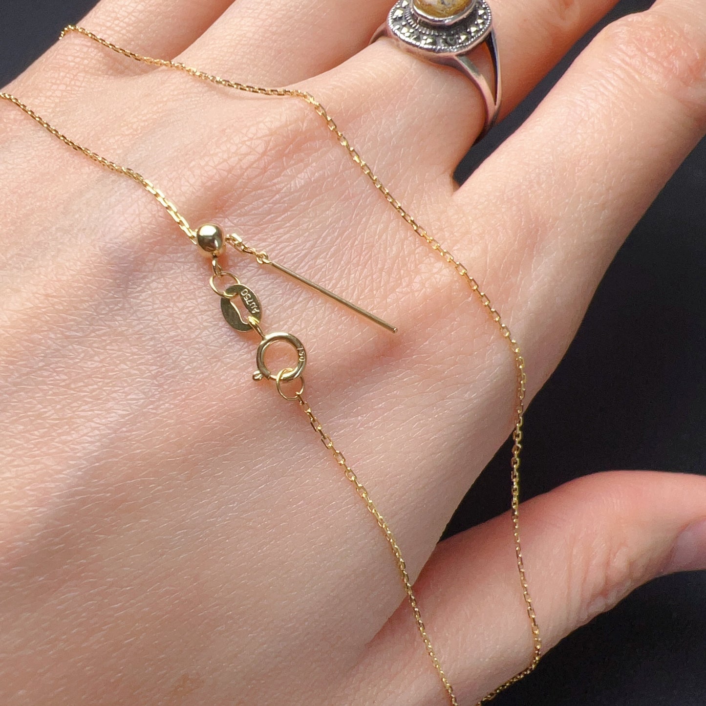 Make Your Own Creation – 18K Yellow Gold Necklace With Healing Stone Charms