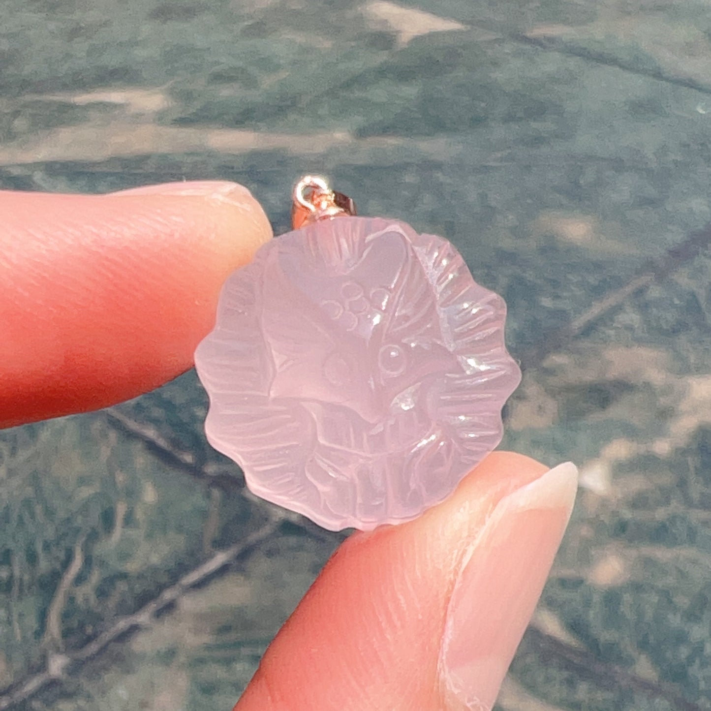 Cute Natural Rose Quartz Nine Tails Fox Pendant Charm With Sterling Silver And 18K Rose Gold Plating For Diy Jewelry Projects