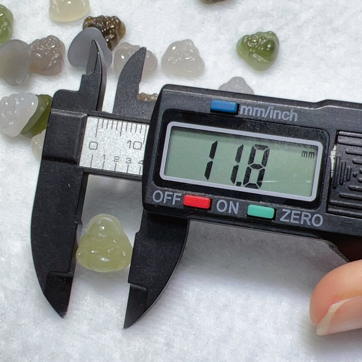 Natural Assorted Color Nephrite Jade Mini Maitreya Buddha Pendants For Diy Jewelry Project