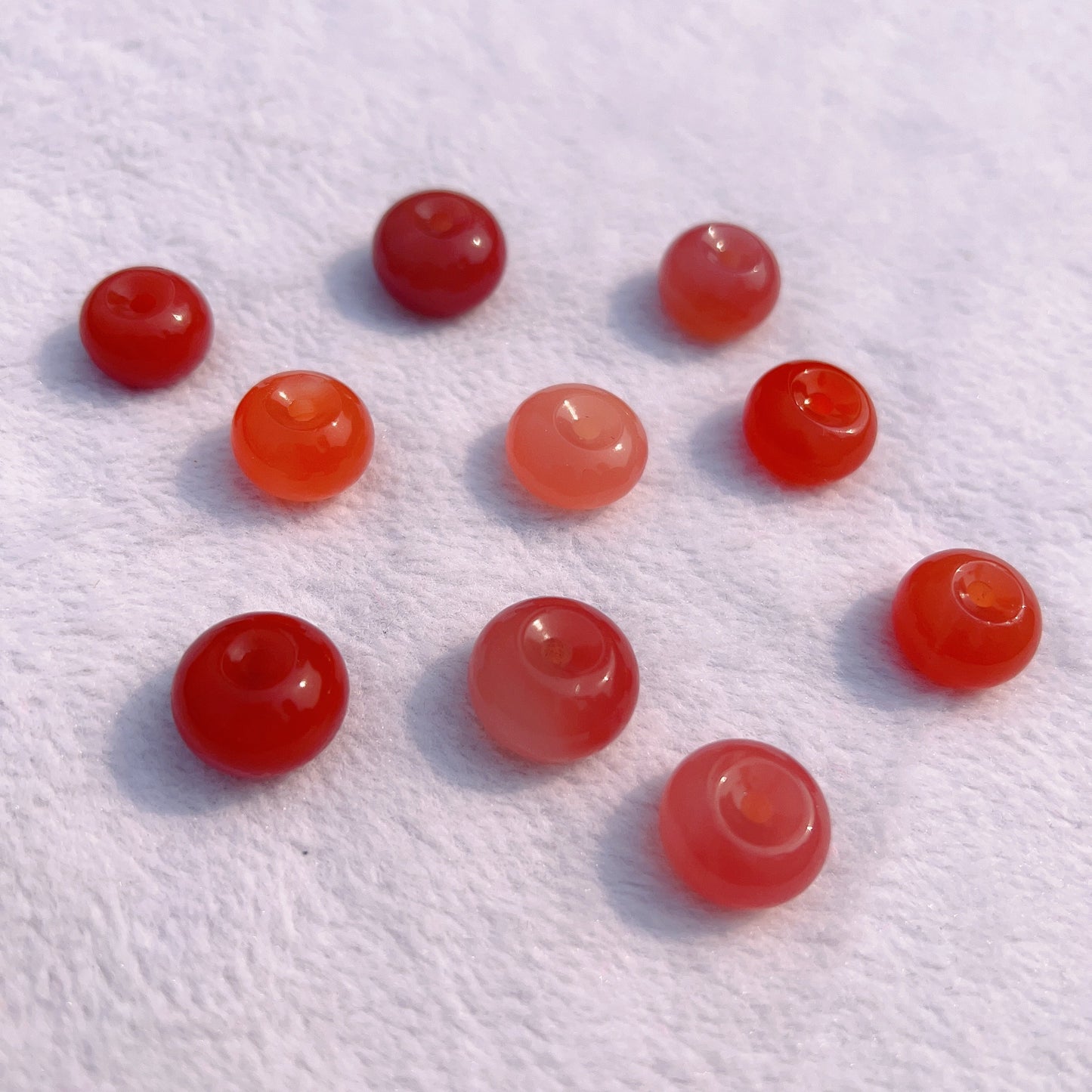 Natural Yanyuan Agate Donut Shape Charms For Diy Jewelry Projects