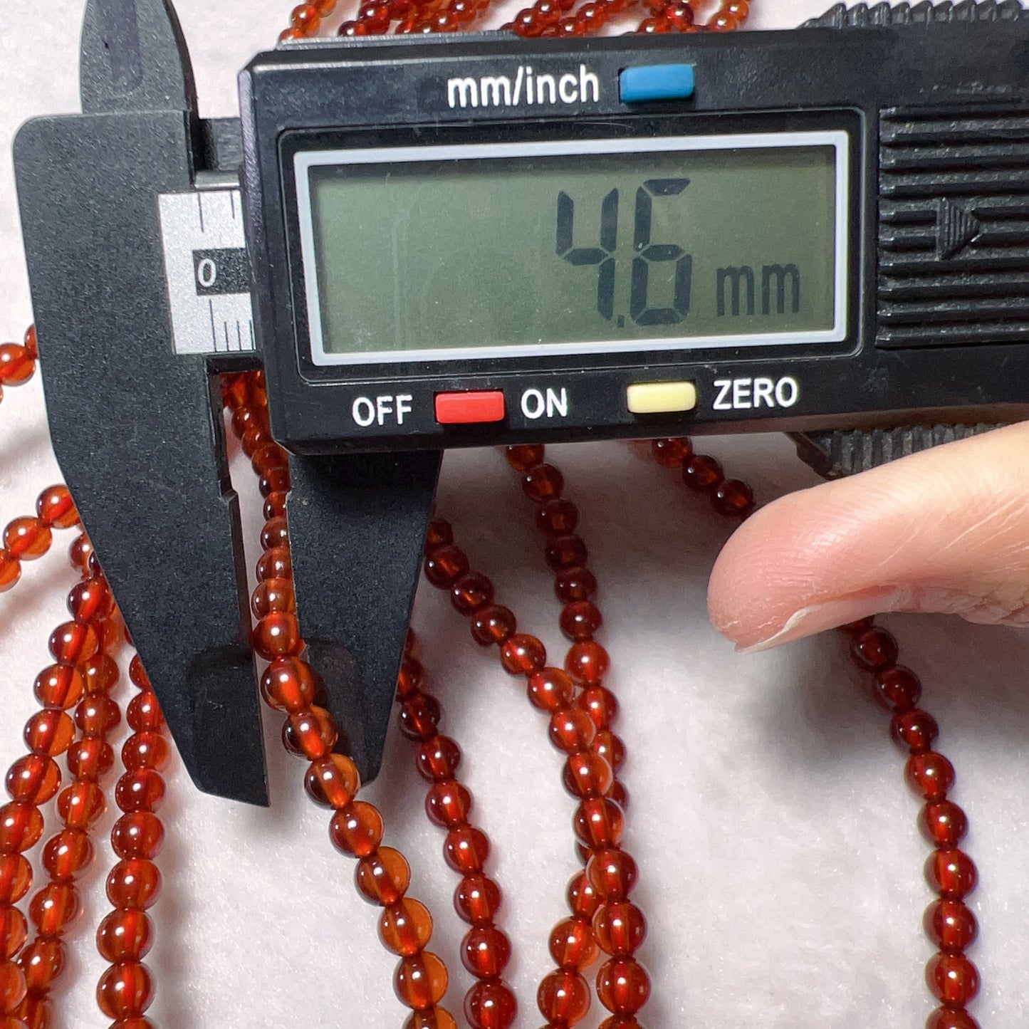 3-Wraps 4.8Mm Natural High-Clarity Spessartine Orange Garnet Beaded Bracelets For Diy Jewelry Project
