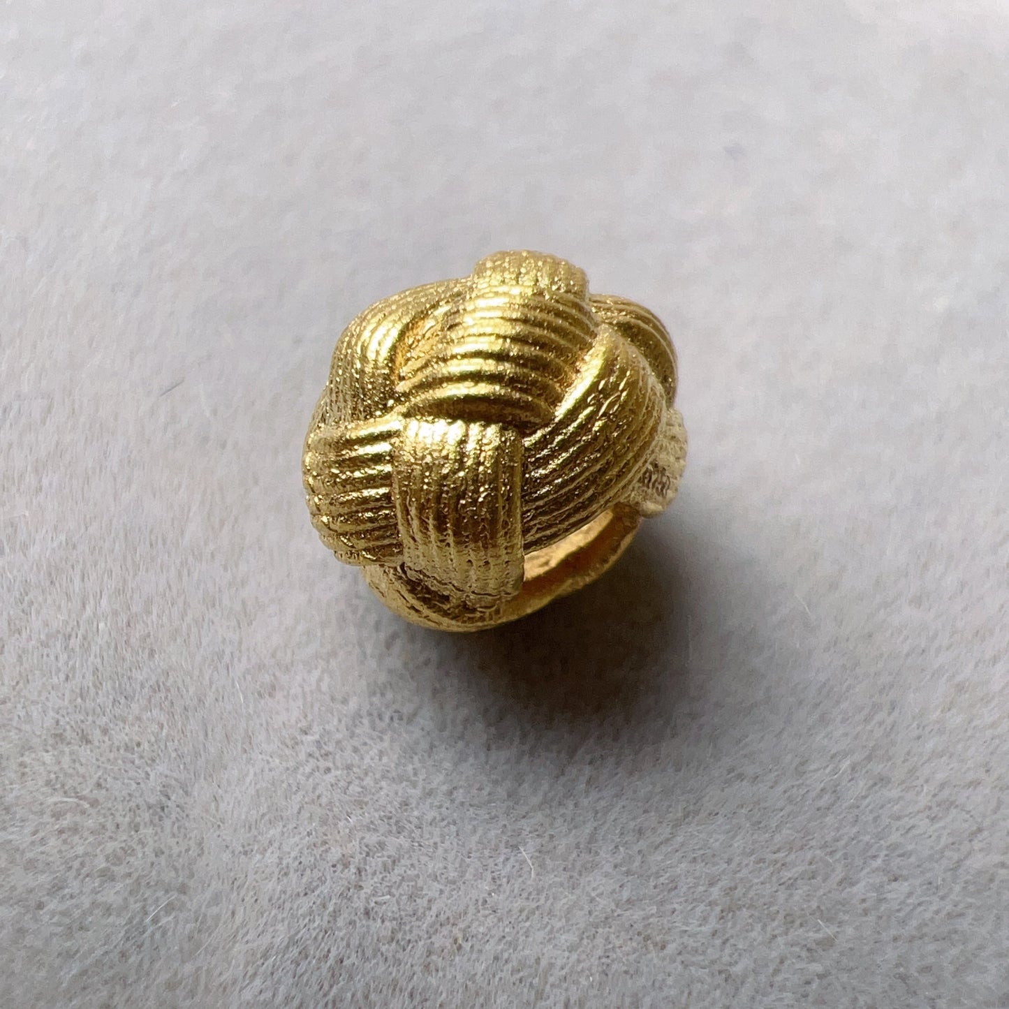 18K Yellow Gold Twist Beads Charms For Diy Jewelry Projects