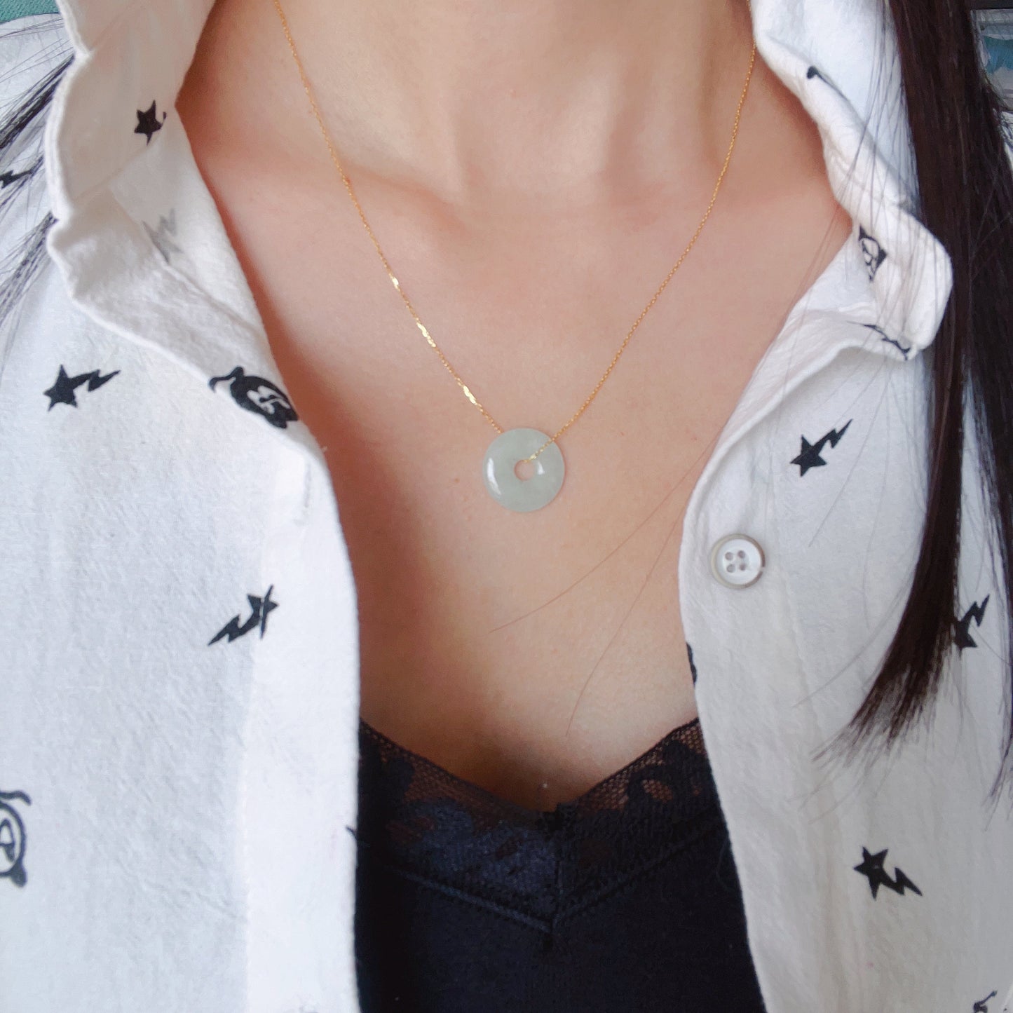 Make Your Own Creation – 18K Yellow Gold Necklace With Healing Stone Charms