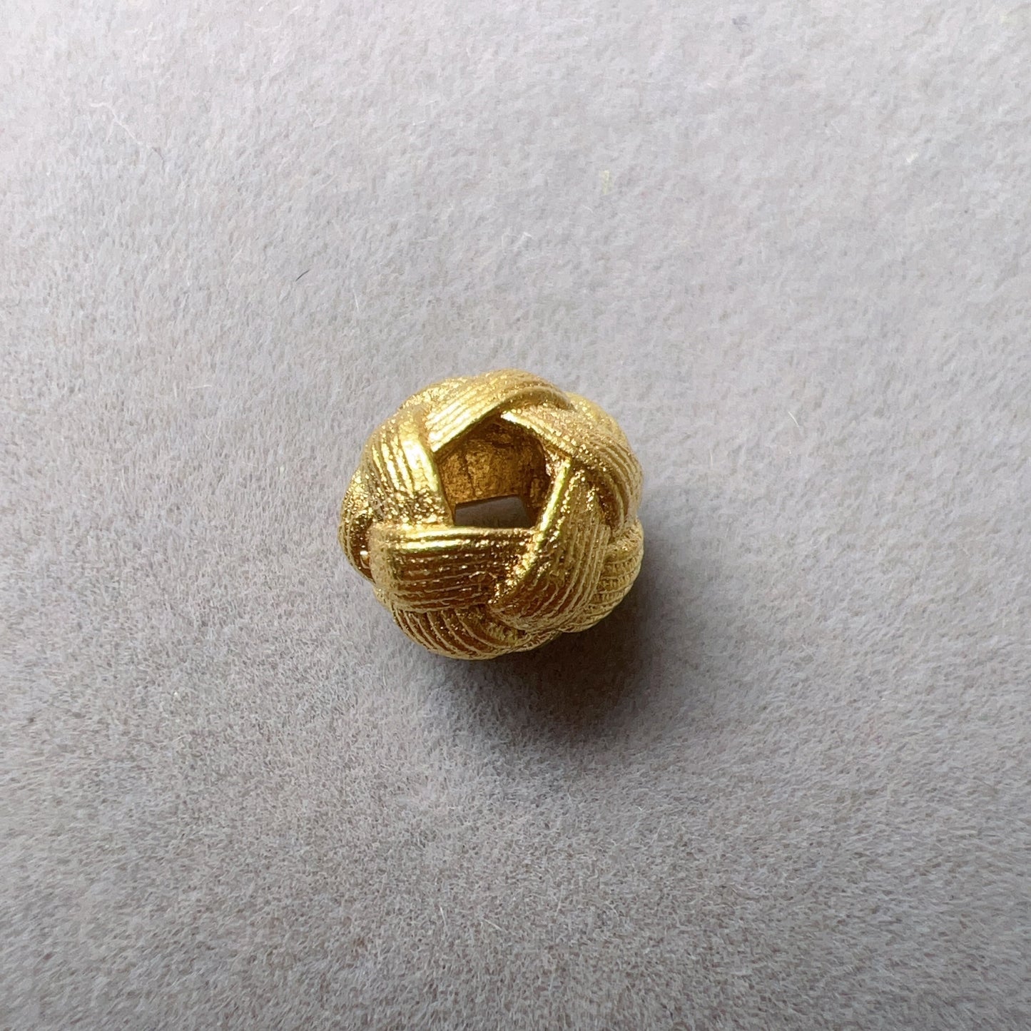 18K Yellow Gold Twist Beads Charms For Diy Jewelry Projects