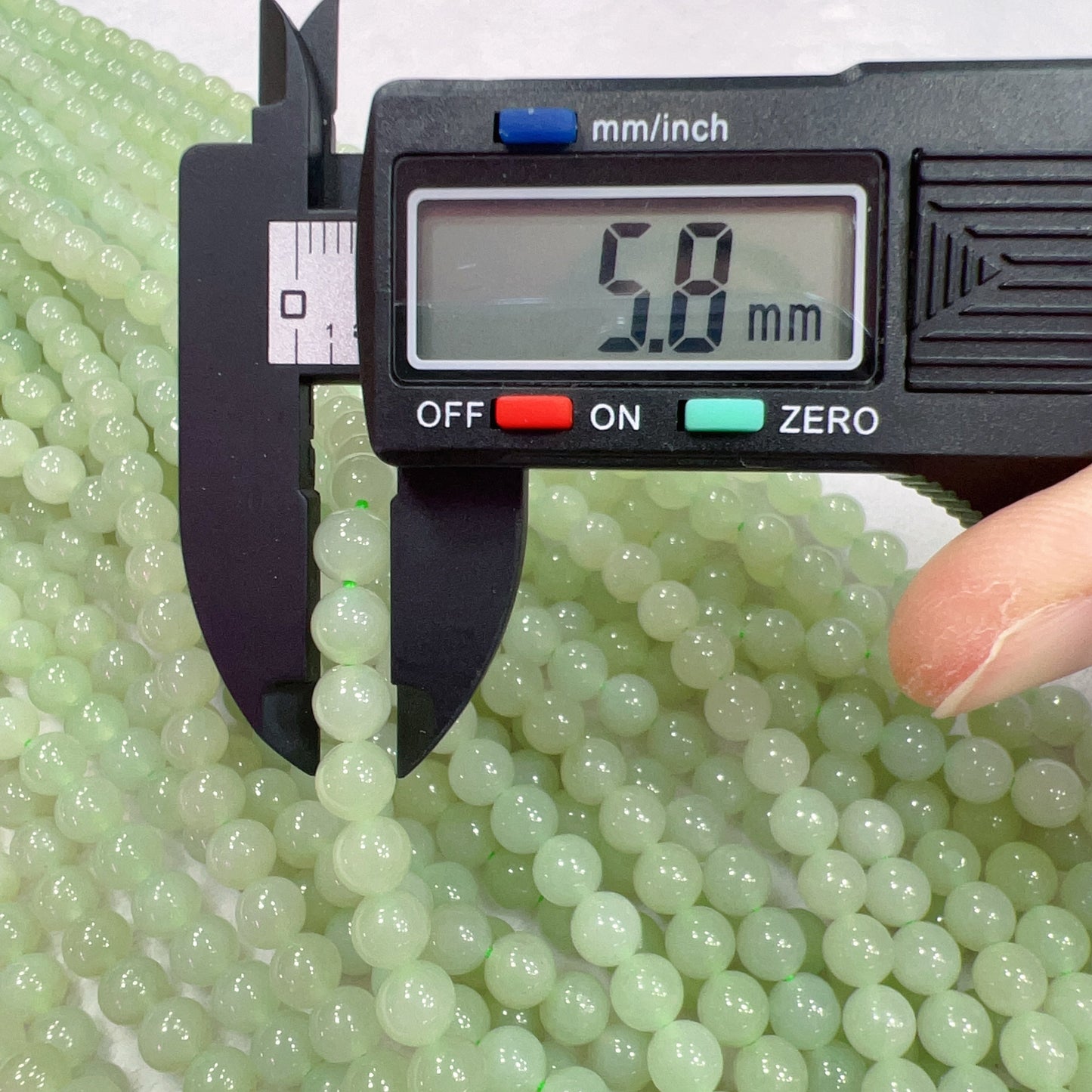 108 Light Green Nephrite Prayer Beads 6Mm Round Bead Strands For Diy Jewelry Projects