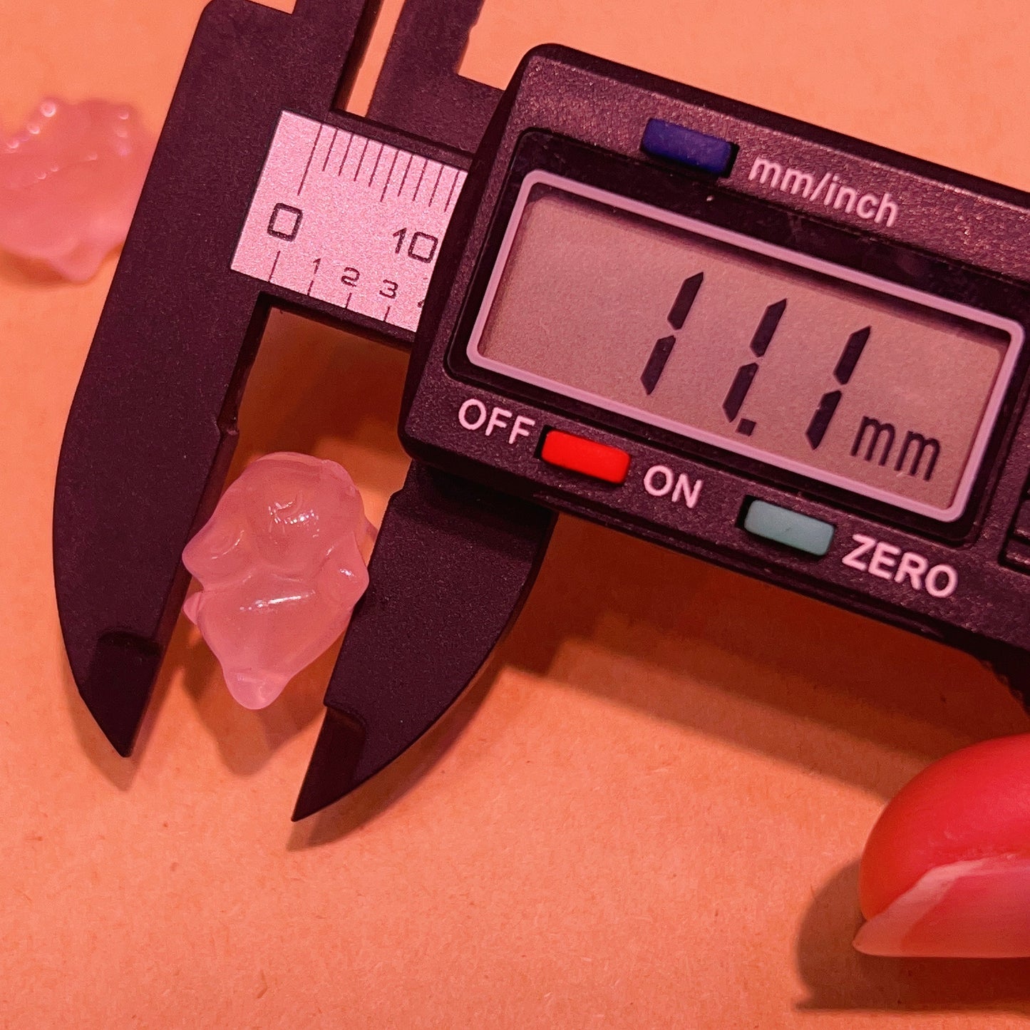 Cute Parts – Natural Rose Quartz Flying Rabbit Charms For Diy Jewelry Project