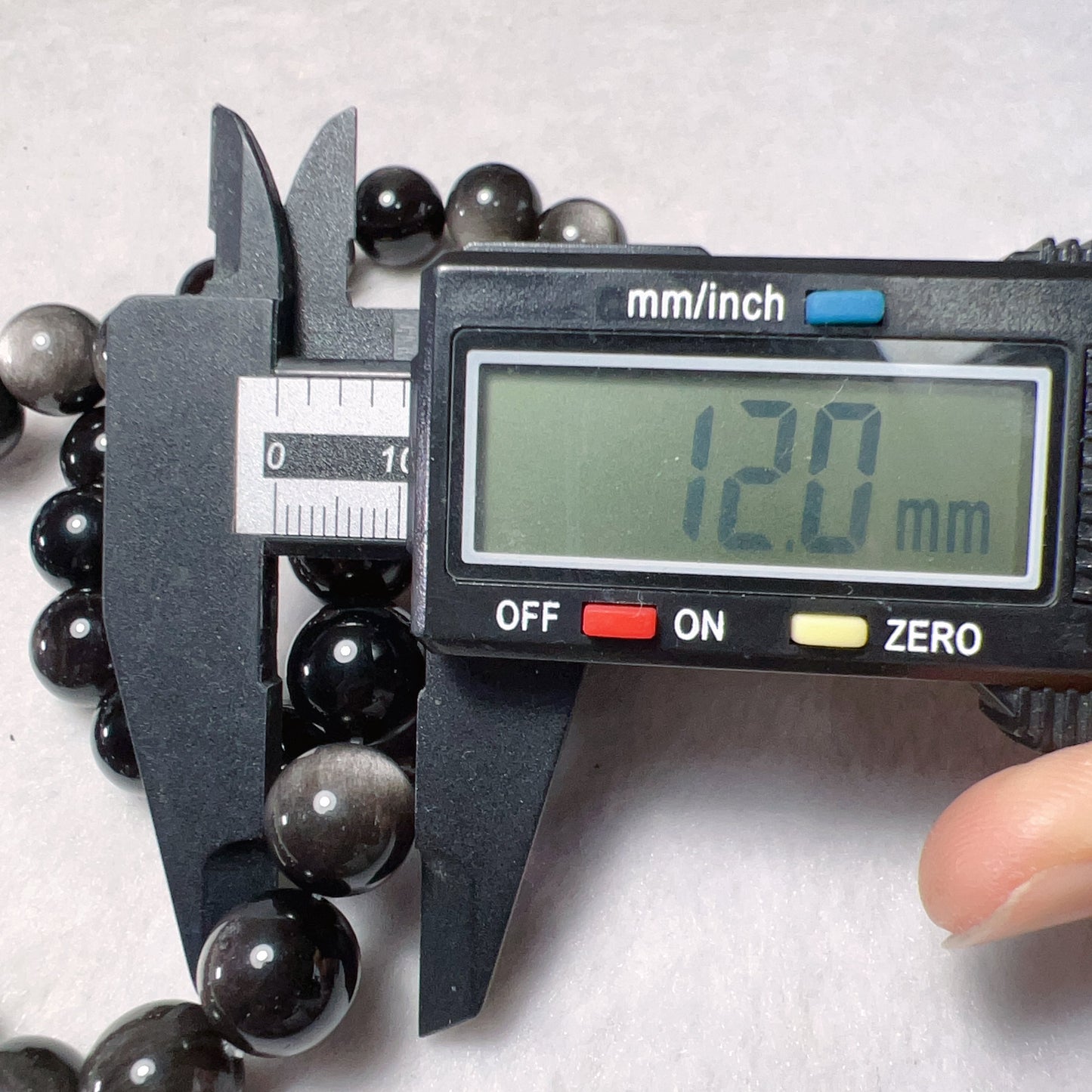 8Mm 10Mm 12Mm Natural Top-Quality Silver Sheen Obsidian Bracelets For Diy Jewelry Projects