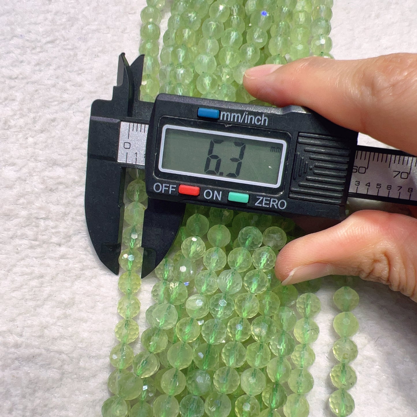 6Mm Natural High-Quality Faceted Prehnite Bead Strands For Diy Jewelry Projects